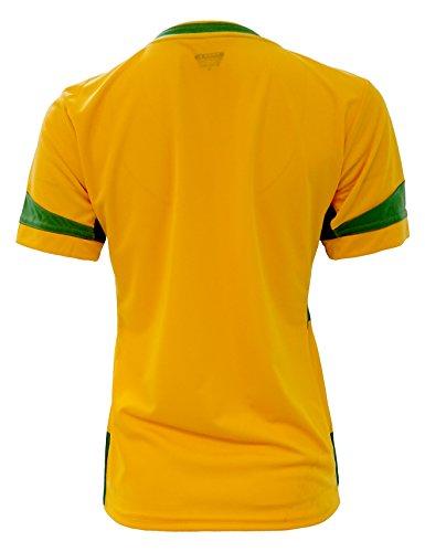 Arza Sports Arza Sports Brazil Slim Women Soccer Jersey (Small) Yellow