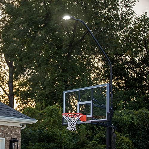 Silverback Silverback LED Basketball Hoop Light Illuminates Backboard, Rim, and Court and Fits Square Silverback and Goaliath In-Ground Hoops