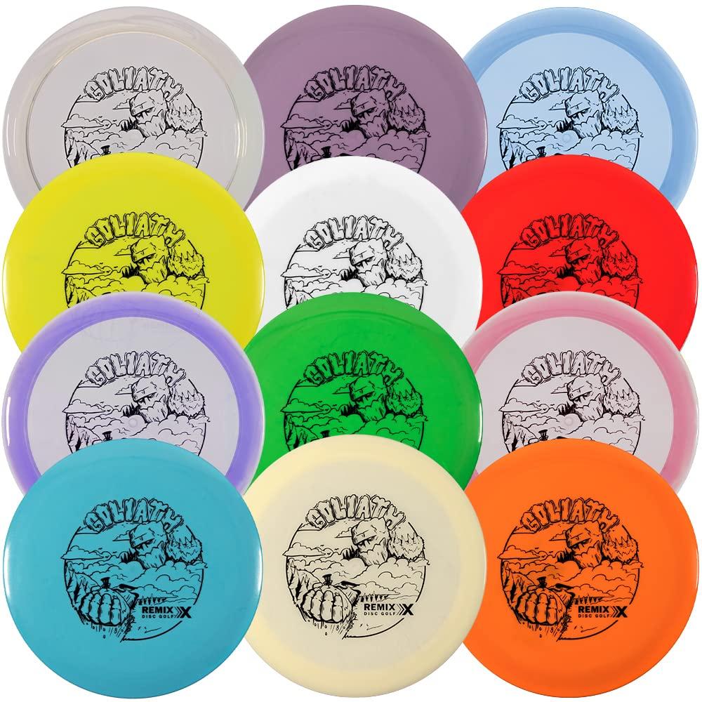 Remix Disc Golf Remix Goliath Disc Golf Distance Driver Sport Plastic 12-Count Variety Pack