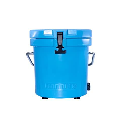 Mammoth Mammoth Live Bait Bucket, Insulated Bait Bucket with 10 Quart Capacity, Great for Daily Trips and Fishing Tournaments, Light Blue