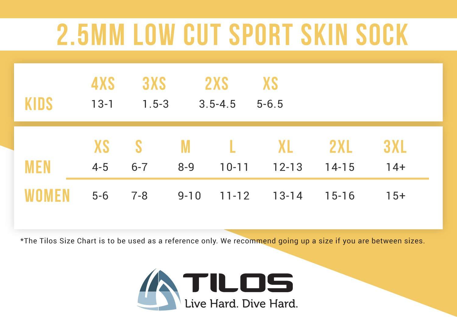 Tilos Tilos Sport Skin Socks - UV Protection, Sand-Proof, Quick-Dry for Beach, Swimming, Snorkeling, Diving - Adults & Kids (2XS, Black)