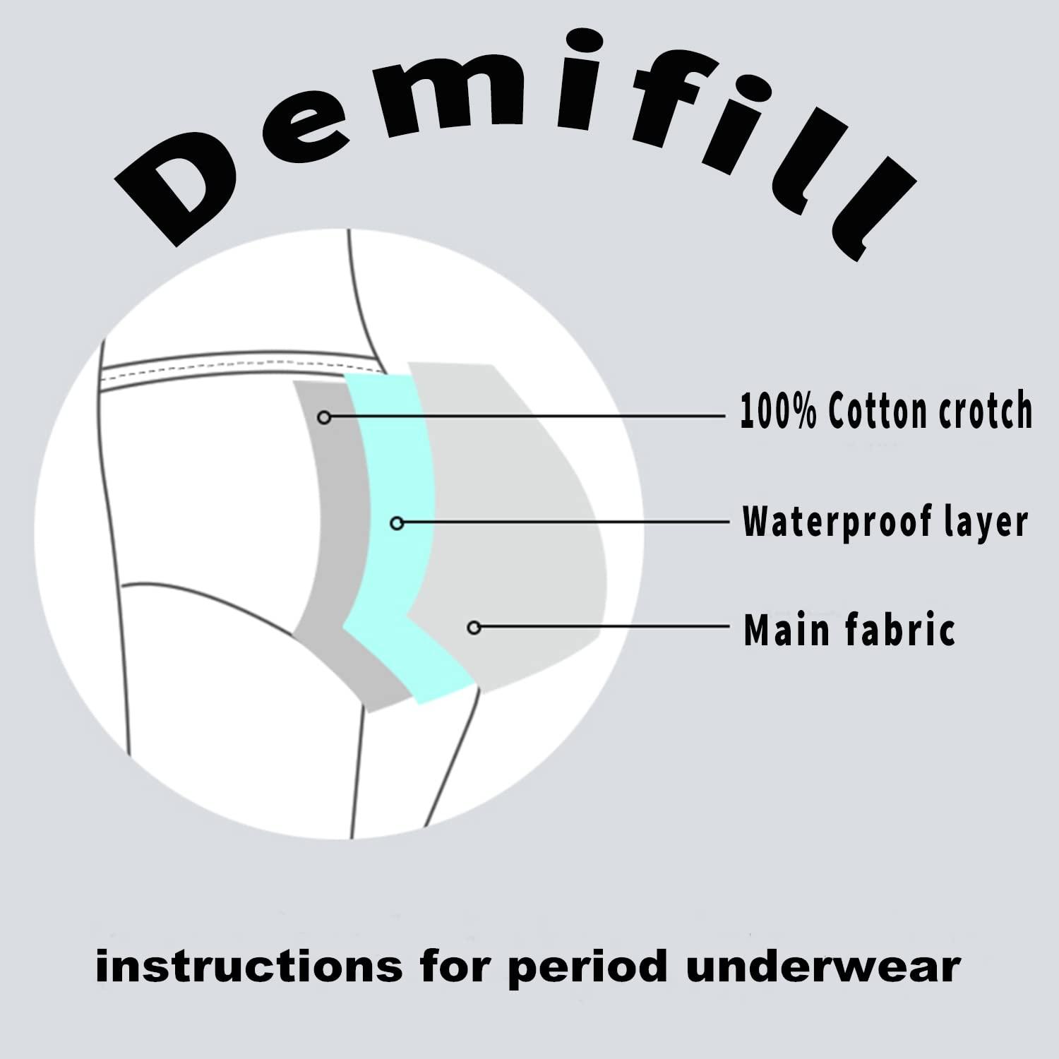 Demifill Demifill Teen Girls Period Panties Juniors First Period Starter Underwear Soft Briefs 14-16Years