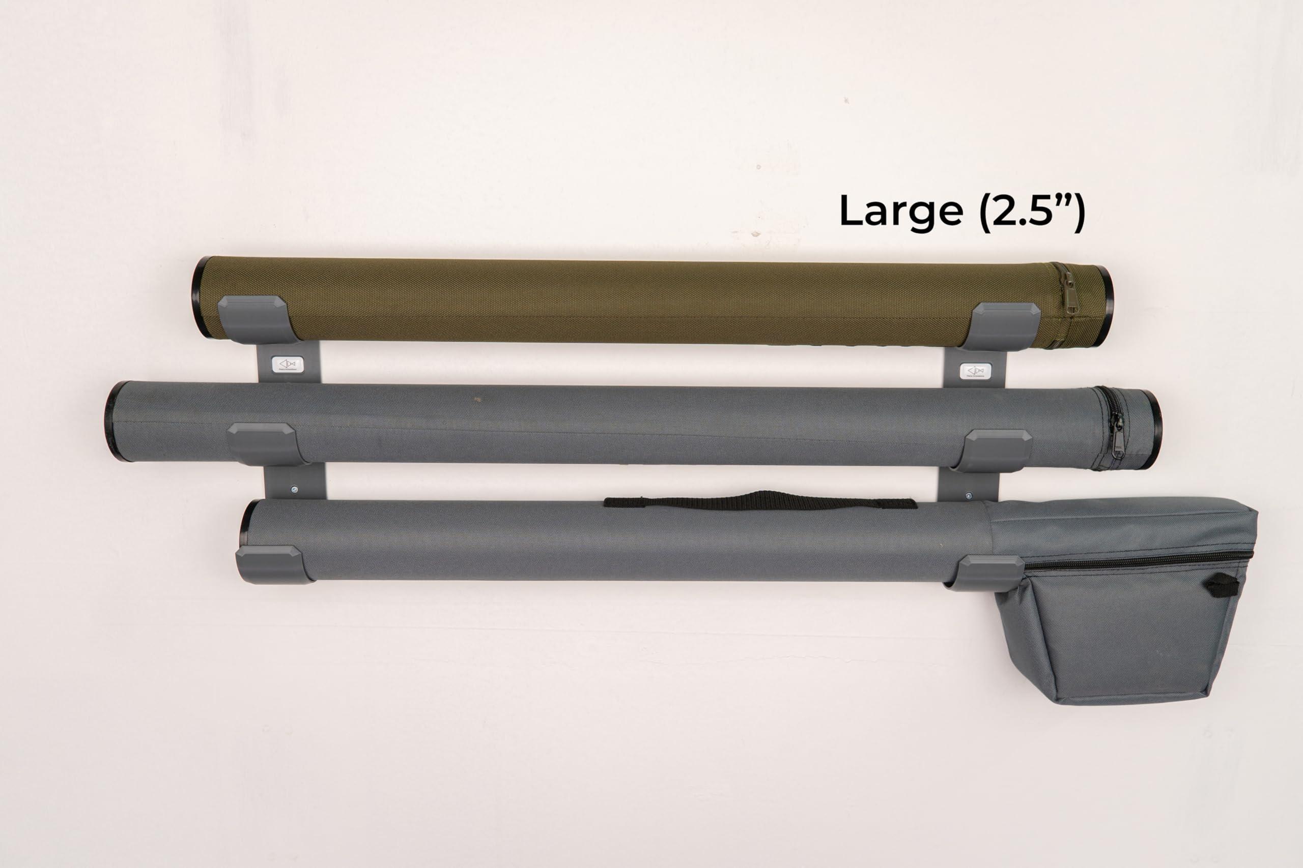Pesca Innovations Pesca Innovations Fishing Rod Tube Holder: Triple Wall (Gray, Large (2.5"))