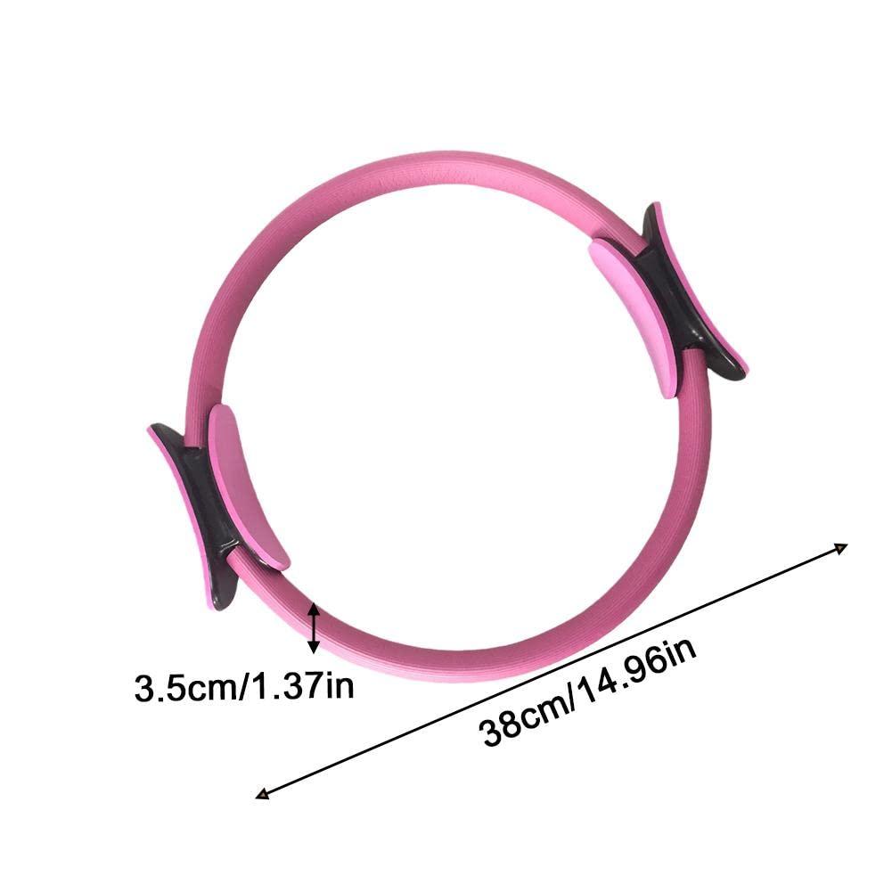 Generic Pilates Ring Circle Yoga Ring,Pilates Equipment for Toning Thighs Abs and Legs,Exercise Rings Workout Rings Fitness Ring