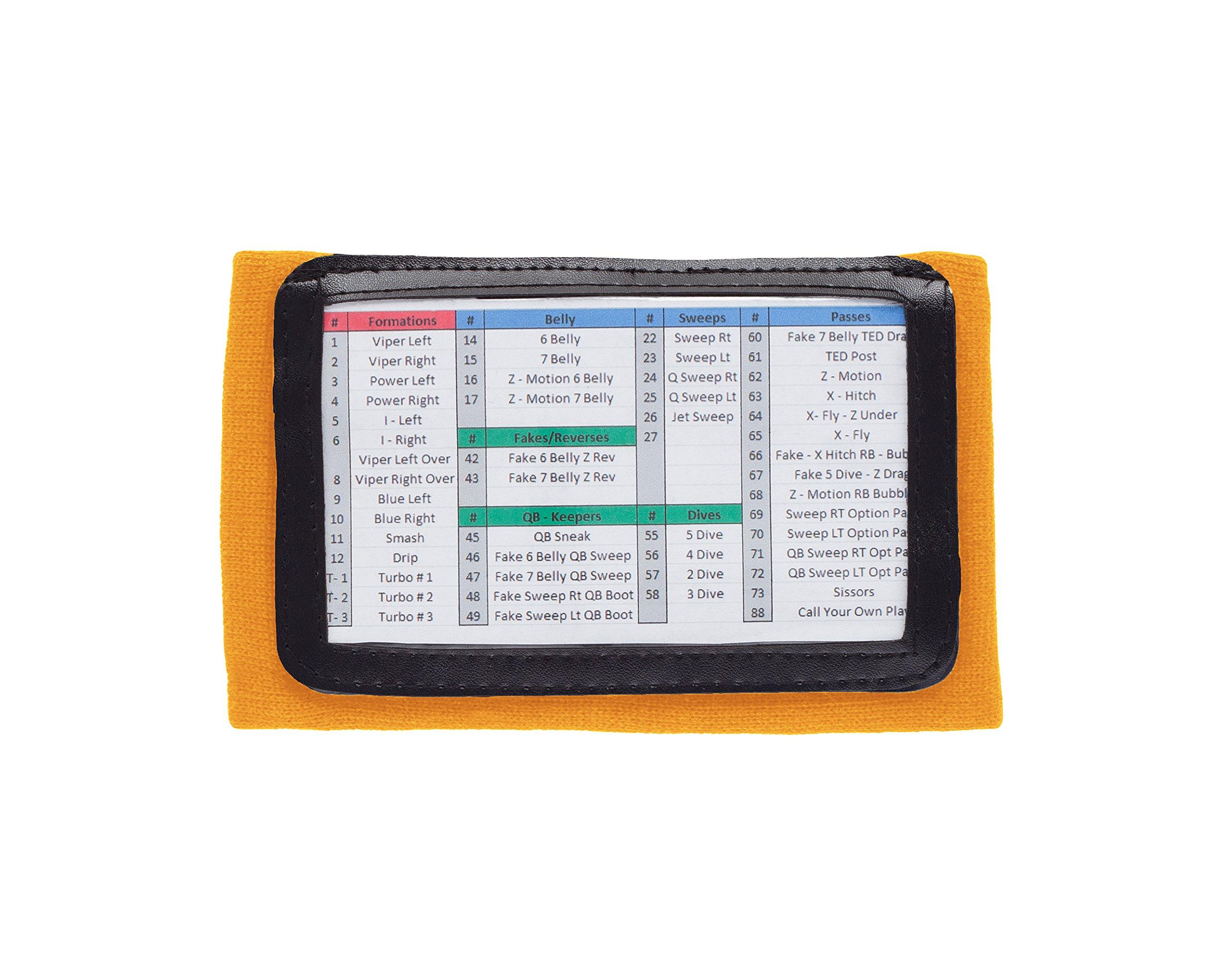 WristCoaches WristCoaches Football Play Wristbands - Youth Quarterback Gear - Wristband Playbook - Softball Wristbands for Signs