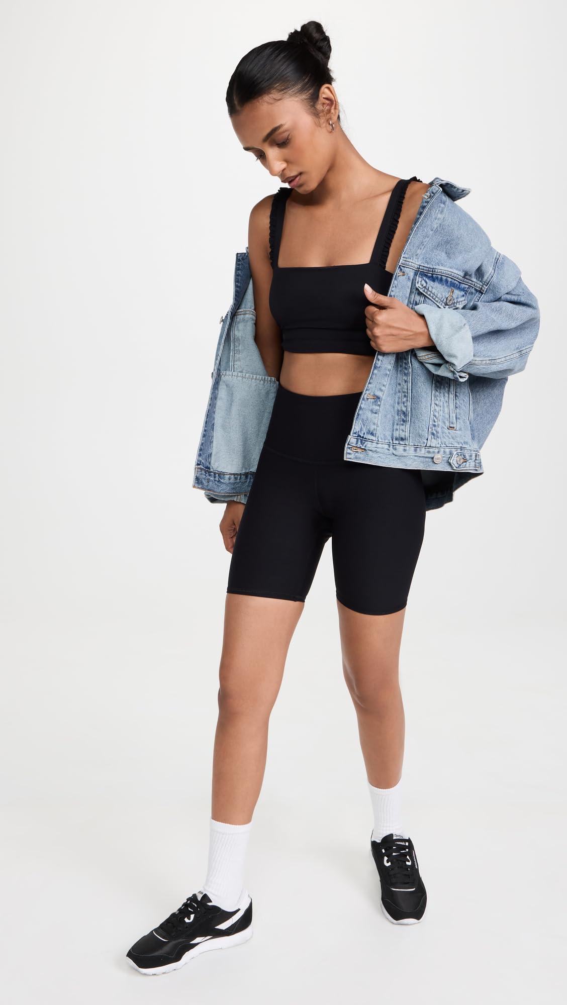 Bandier Bandier x Sincerely Jules The Bryn 7" Biker Short, Black, XS