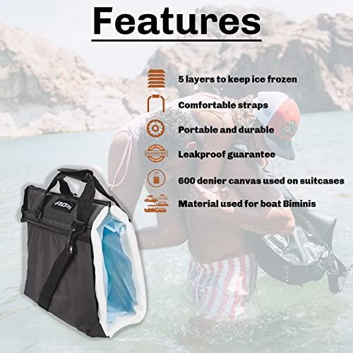 AO Coolers AO Coolers Traveler Original Soft Cooler with High-Density Insulation, Charcoal, 12-Can