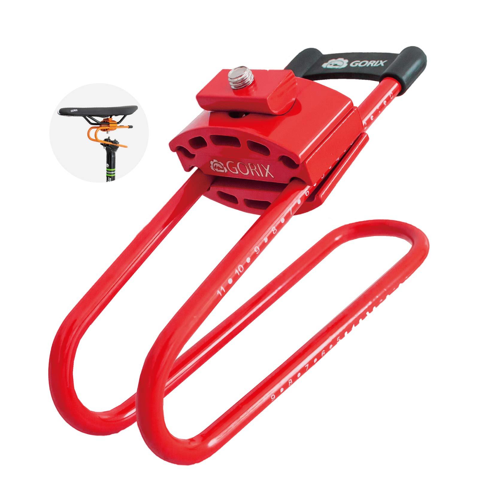 GORIX GORIX Bike Saddle Suspension Spring Steel Shock Absorber MTB Road Bicycle (GX-SSP(Global Edition)) (Red)