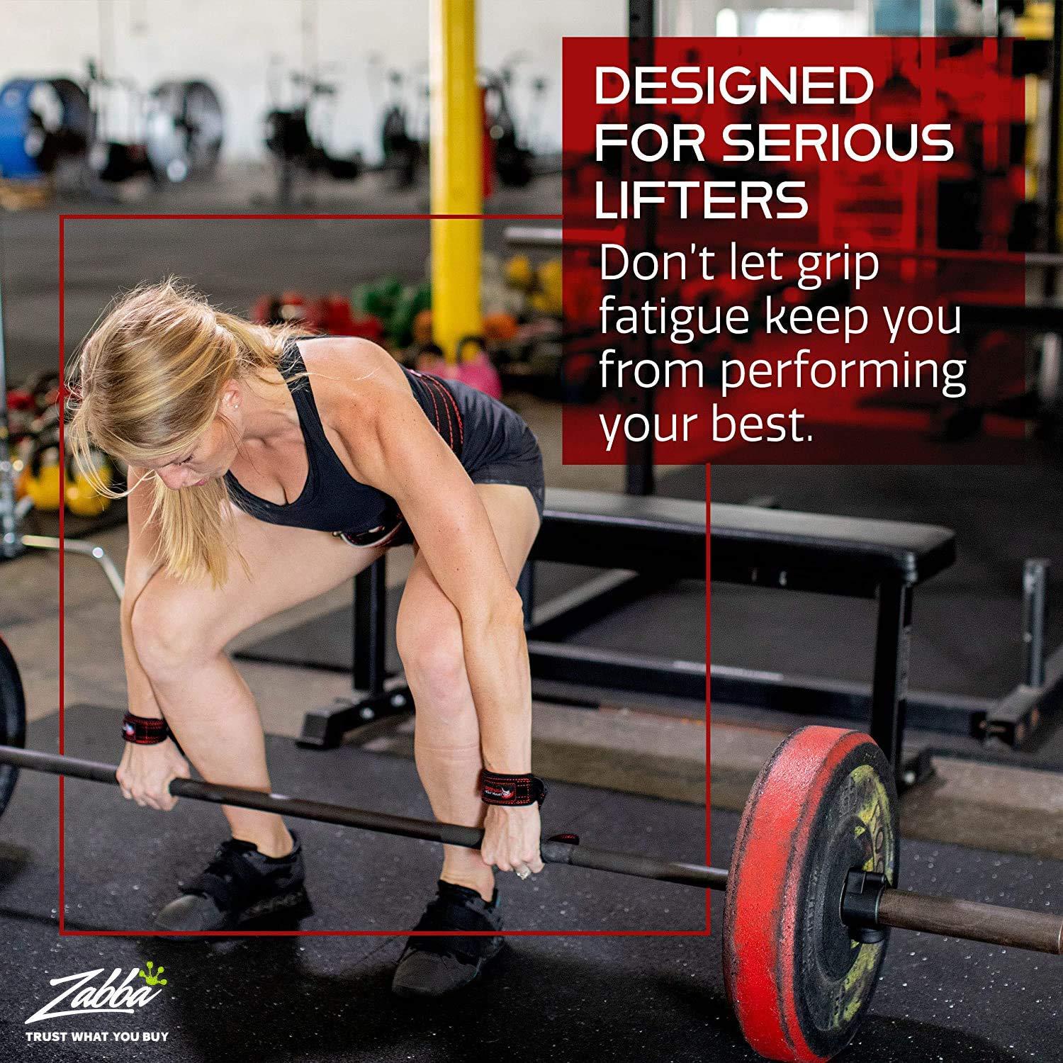 Dark Iron Fitness Dark Iron Fitness Weightlifting Leather Suede Lifting Wrist Straps Bundle for Men and Women Wraps Weight for a Heavy Powerlifting Grip Hooks with Padded Support