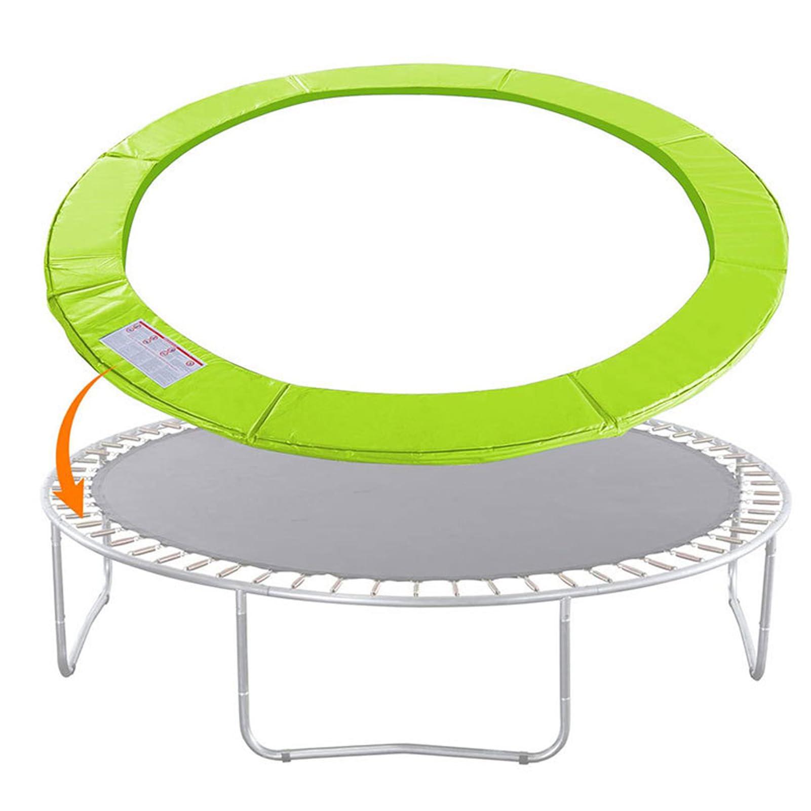 BIWKONI BIWKONI 8/10/12/14/15/16FT Trampoline Replacement Safety Mat Anti-Collision Anti-UV Springs Protection Cover Trampoline Accessories,15FT