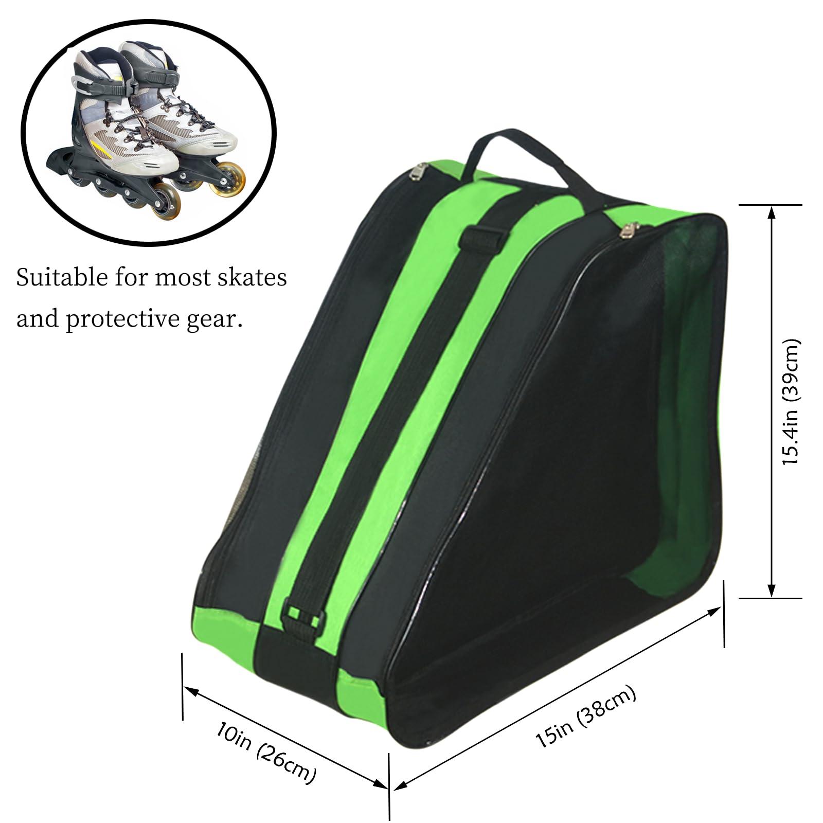 Gooyule Gooyule Ice Skate Bag - Large Capacity Skating Bag Fits Quad, Inline and Most Roller Skate Accessories