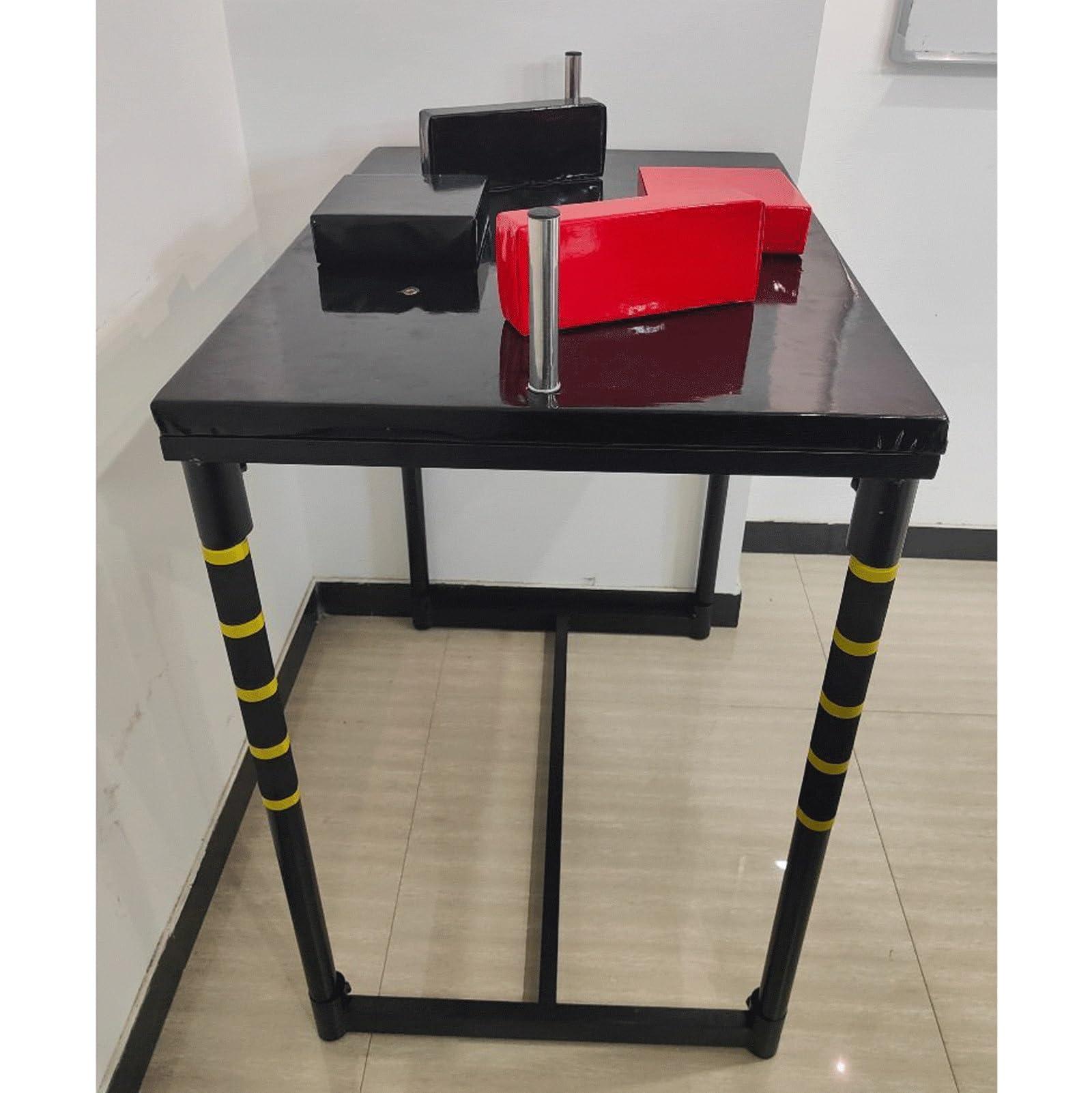 JBKYANAN JBKYANAN Professional Arm Wrestling Table,Competition Training Arm Wrestling Battle Table Gym Fitness Body Arm Wrestling Equipment with Adjustable Pad for Gym,Sports Field,Home(Black)