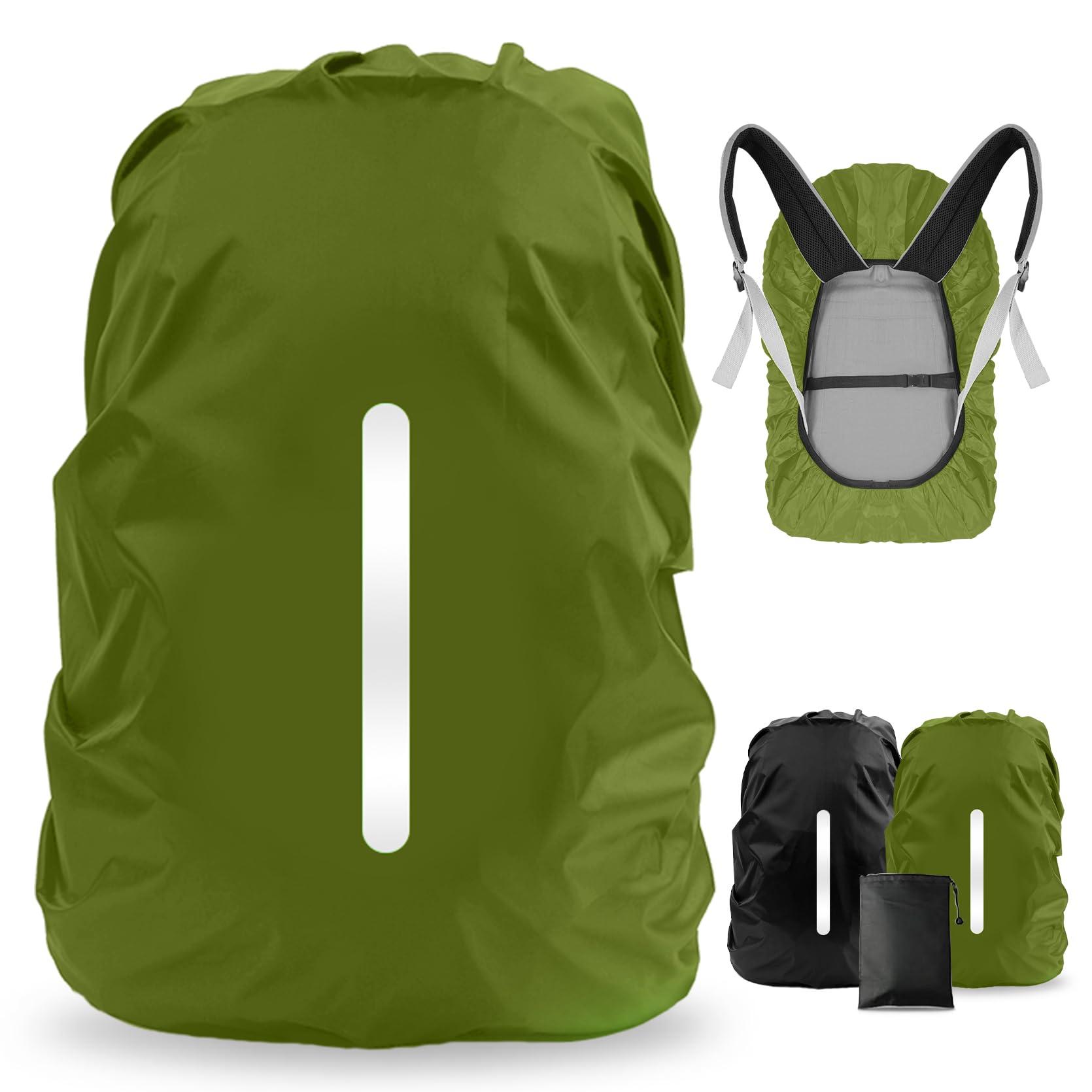 LAMA LAMA 2 Pack Waterproof Rain Cover for Backpack, Reflective Rucksack Rain Cover for Anti-dust/Anti-Theft/Bicycling/Hiking/Camping/Traveling/Outdoor Activities