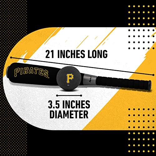 Franklin Sports Franklin Sports Pittsburgh Pirates Foam Bat & Ball Set - 21" Soft Jumbo Team Baseball Bat and Ball Team Logo - MLB Official Licensed Product