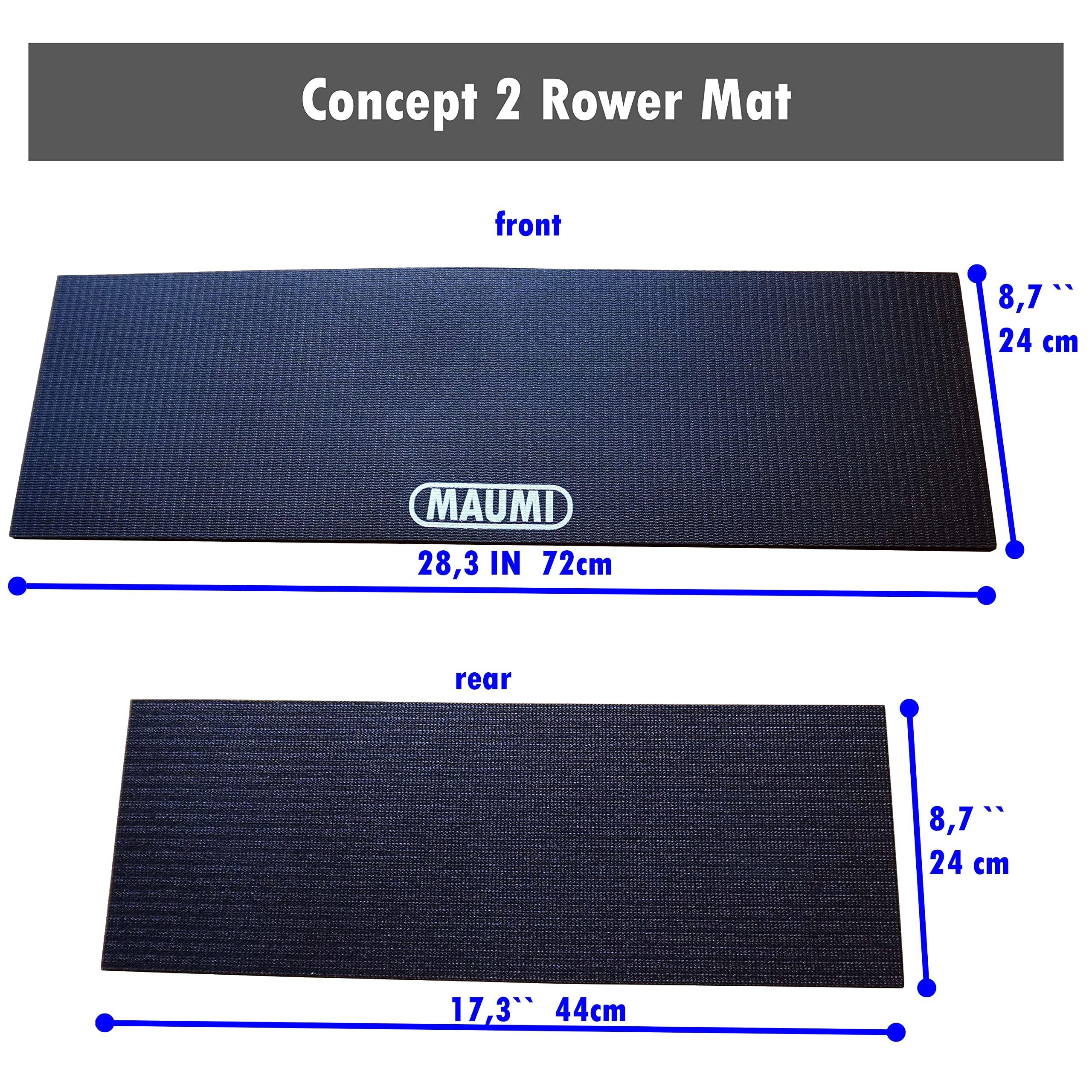 MAUMI Concept 2 Rower Mat for Model D Concept2 Rowing Machine - Anti Slip and High Density - Concept 2 Rowing Machine Fit - Concept 2 Rower Accessories (Concept 2 Model D)