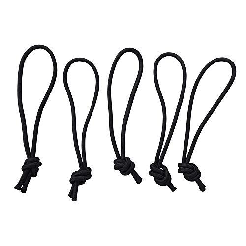 Ho Stevie! Ho Stevie! Leash String Loop Cord for Surfboard, Longboard and SUP (Black) 5-Pack