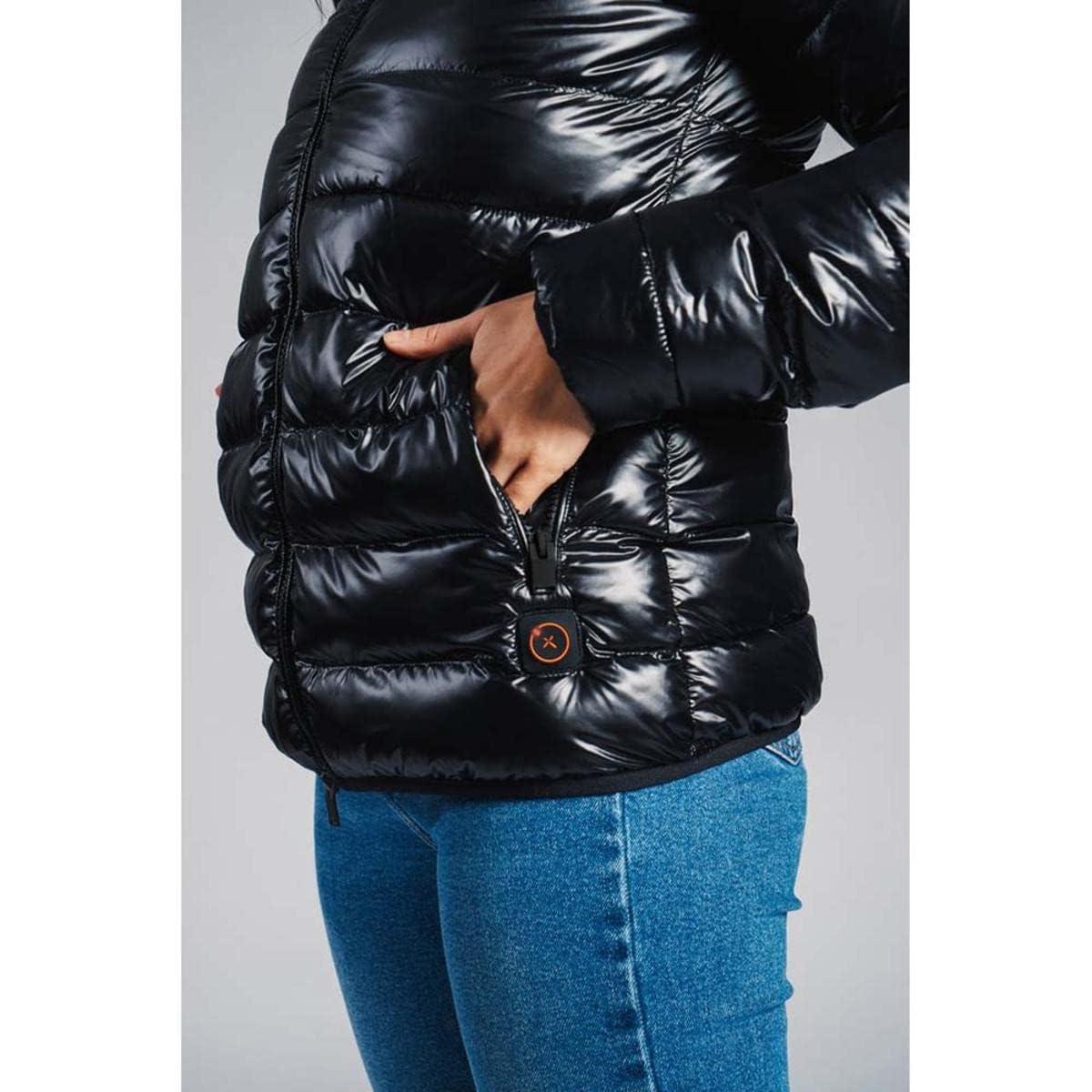 8K FlexWarm 8K Flexwarm 5V Women\'s Heated Jacket with Removable Hood L