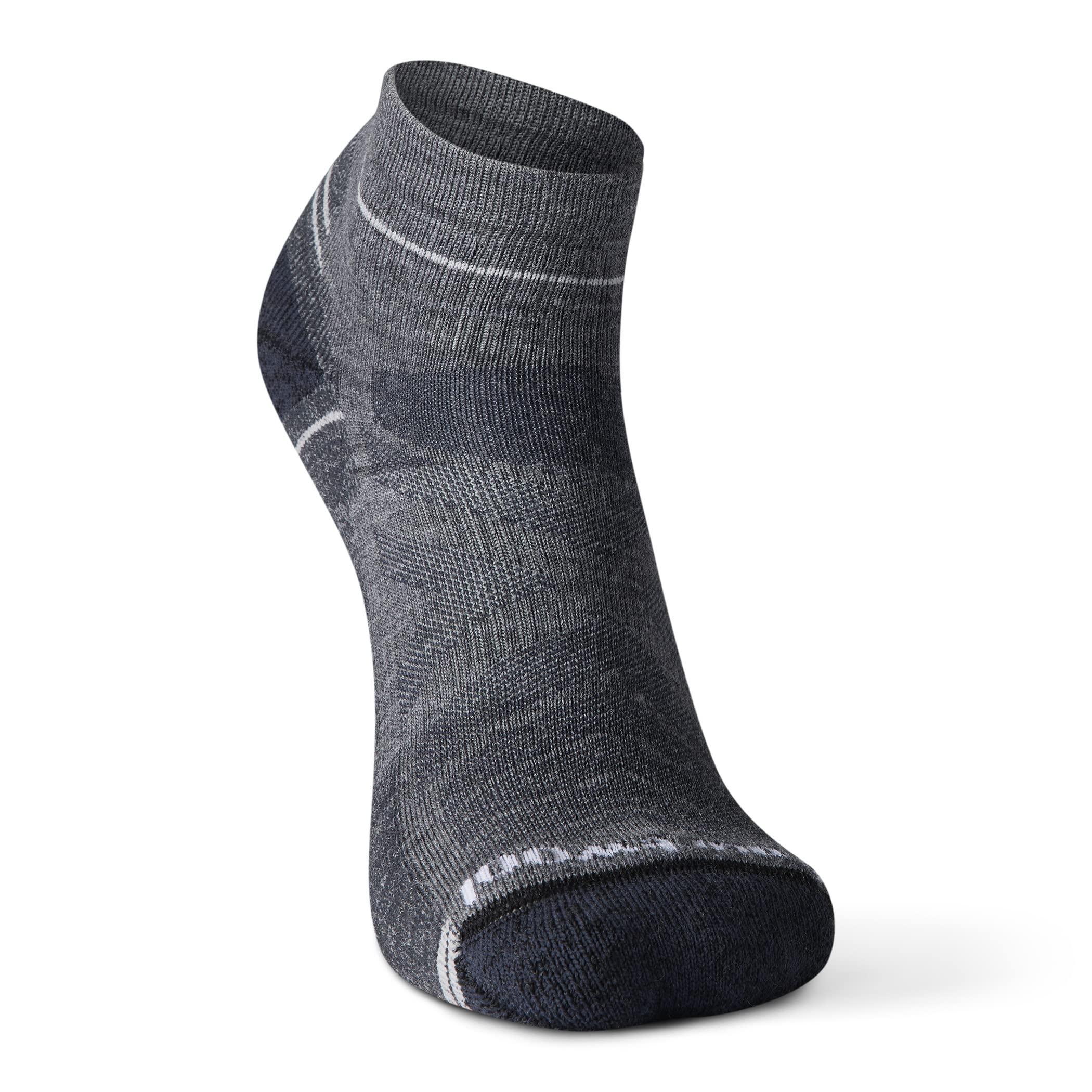 Smartwool Smartwool Men's Hike Light Cushion Merino Wool Ankle Socks, Medium Gray, Small