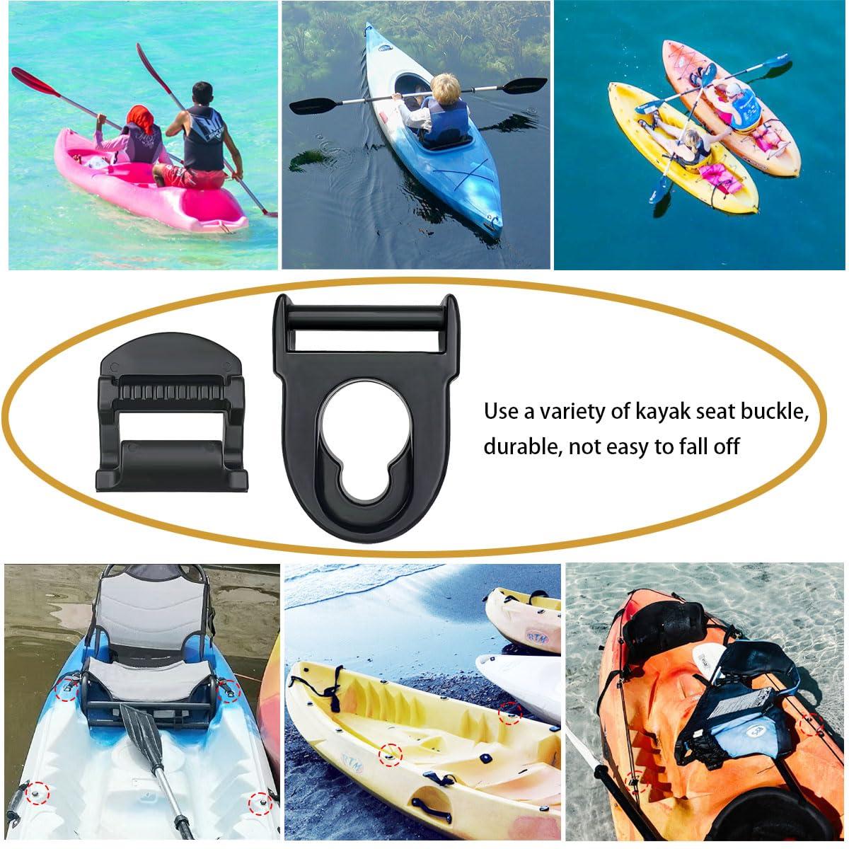 HZMM HZMM 2Pcs Kayak Seat Clips Replacement, Kayak Seat Belt Clips, Kayak Seat Repair Clip, Kayak Parts and Accessories, Kayak Seat Repair Kit, Kayak Replacement Parts, Compatible with Lifetime Emotion