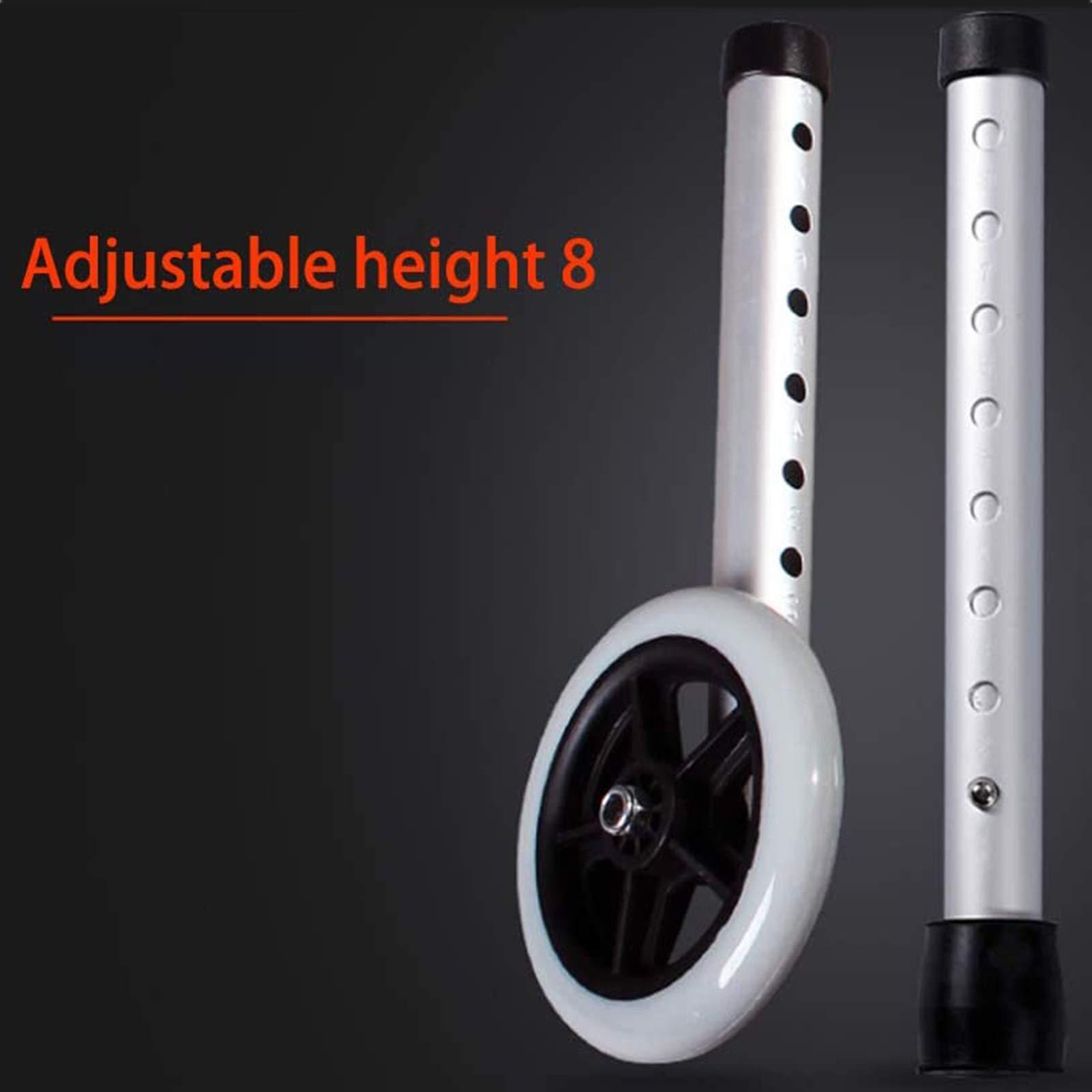 ALGFree-Shade Auxiliary Walking Frames for Disabled, Aluminium Elderly Walking Aids with Seat, Folding Walking Frame Walking Assist Walking Frames ALGFree (Color : A)