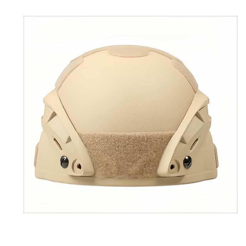 CMAIR4U CMAIR4U Airsoft Helmet Mich 2000 Tactical Helmet with Ear Protection, Front NVG Mount and Side Rail (Tan)