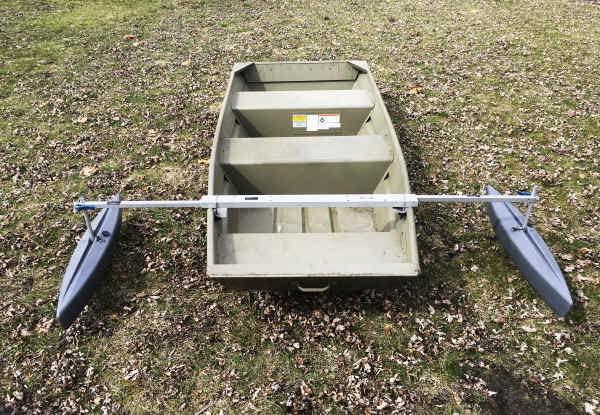Spring Creek Manufacturing Spring Creek Manufacturing Hydrodynamic Jon Boat Stabilizer Float Package (Gray, 55.0)