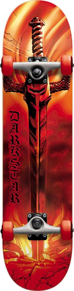 Darkstar Darkstar Sword Full Complete Skateboard (Red, 7.7-Inch)