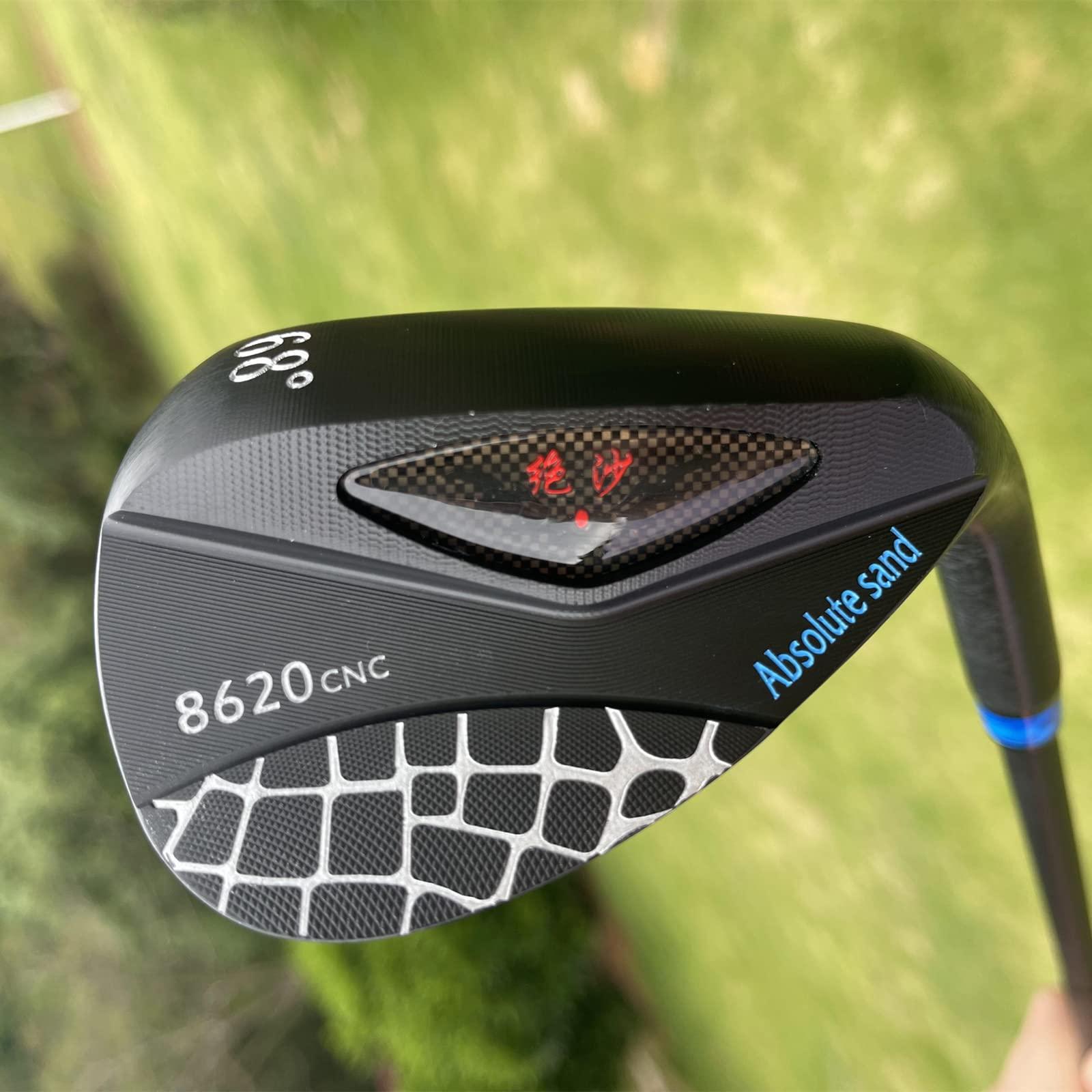 CALONG CALONG Golf Wedges 48 50 52 54 56 58 60 62 64 68 72 Degree Right Hand Pitching & Chipping Sand Wedge Milled Face Lob Wedge for Men-High Loft Golf Club (64 Degree)