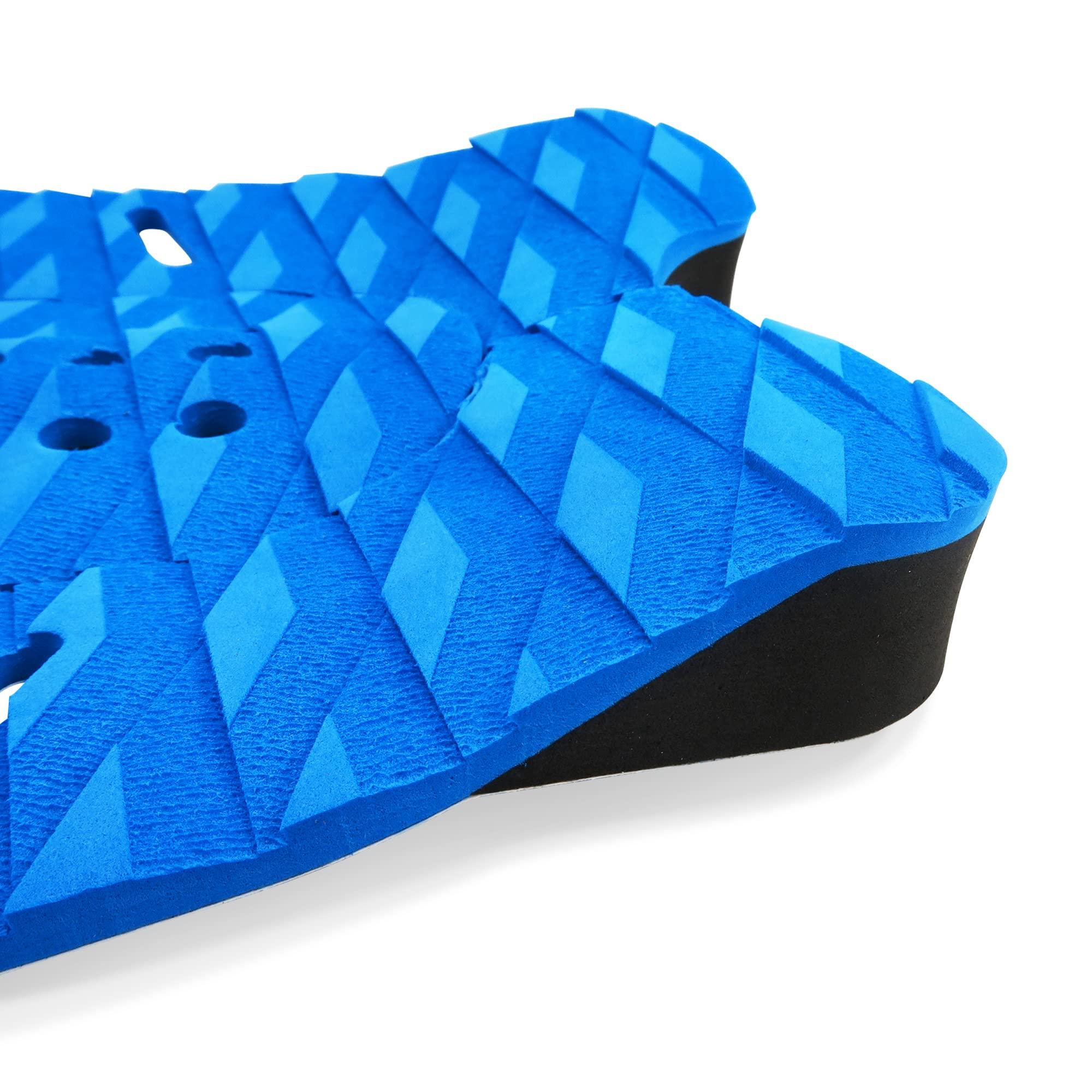 AQUBONA AQUBONA 3 Piece EVA Surfboard Deck Traction Pads for Stomp Skimboards, Surf Boards, Funboard, Fish Board