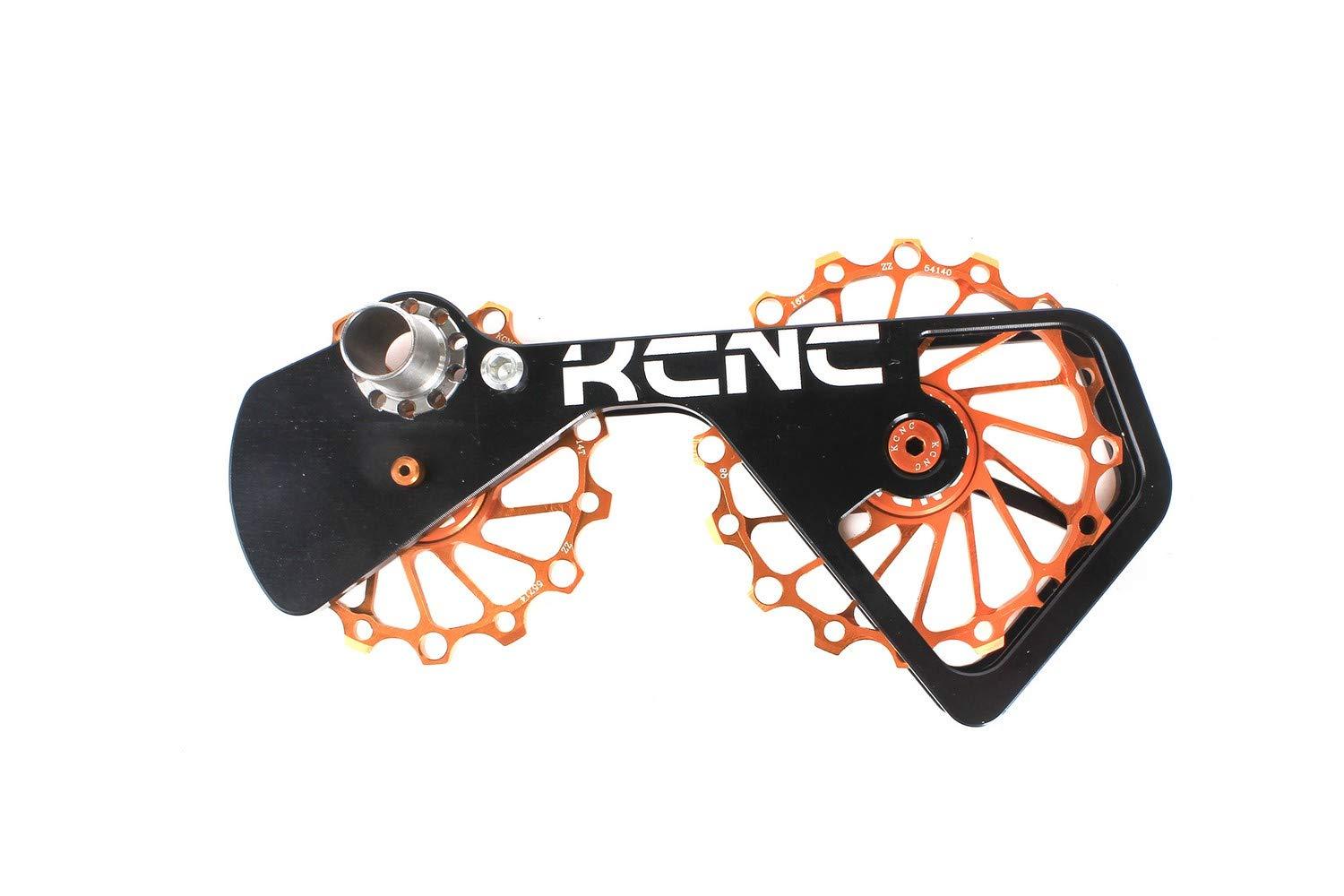 KCNC KCNC Road Cyclocross Bicycle Bike OSPW Oversized Derailleur Pulley Wheel System for Shimano Dura Ace/Ultegra 6700/6800/7800/7900/7970/9000/9070 use (Gold)