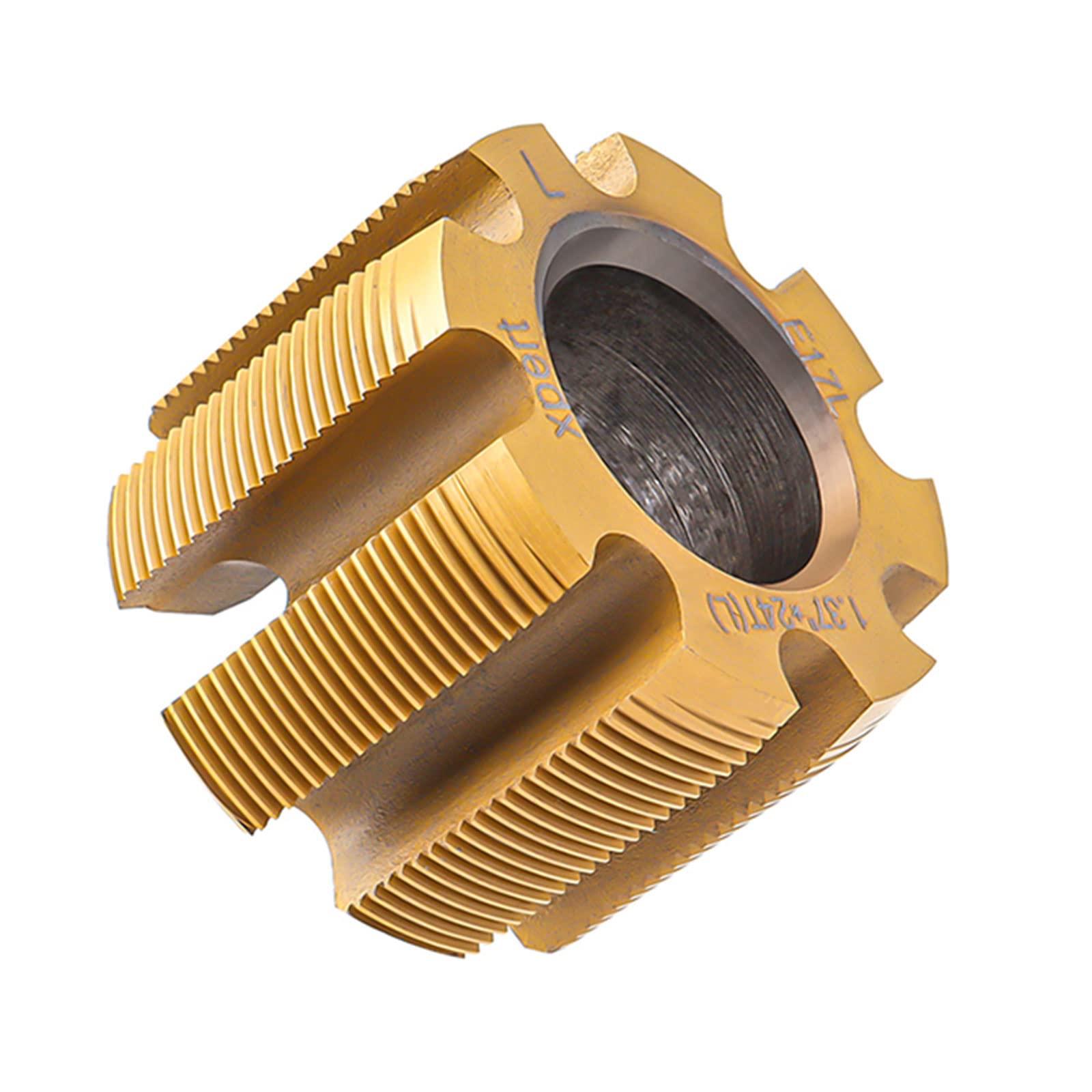 Acinkeety Acinkeety Bike Bottom Bracket Tapping Tool Thread Parts 1.37in X 24T BB68 BB73 Bottom Bracket Milling Cutter Tapping Tool Thread Tapping Tool Bottom Bracket Tapping Tool Bottom Bracket Thread Tool