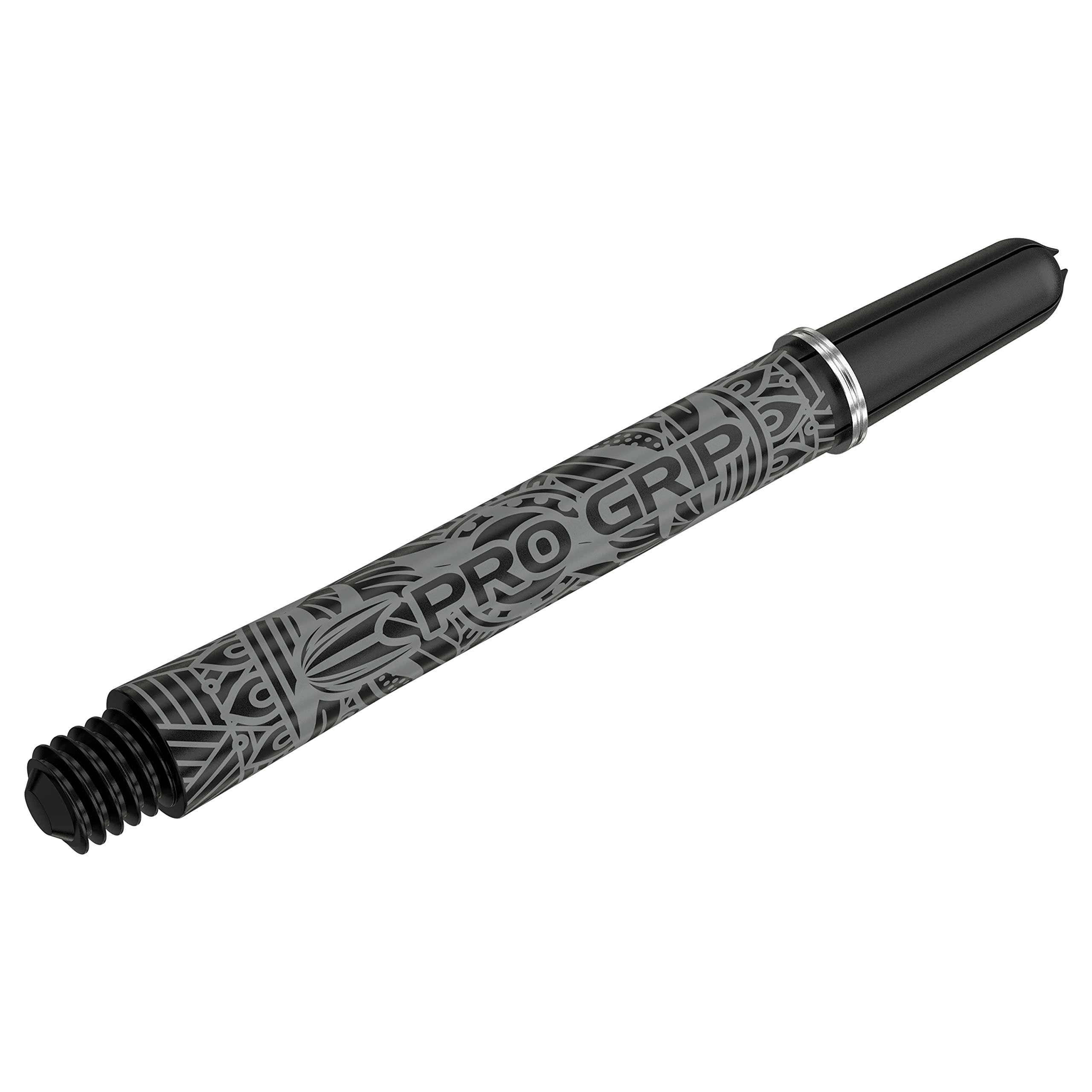 TARGET TARGET Darts 3 x Ink Design Medium Black Pro Grip Dart Shafts - 9 in Total | Professional Dart Accessories, Dart Stems
