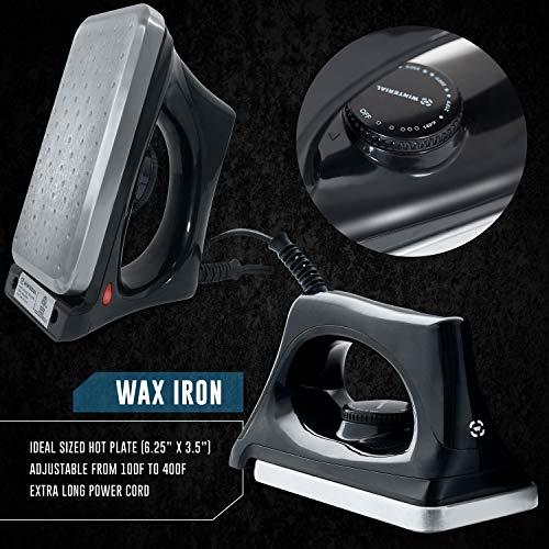 Winterial Winterial Snowboard and Ski Tuning Kit, with Iron, All-Temp Snowboard Wax, Angled Edge Tuner File, PTEX Rods and Wax Apron