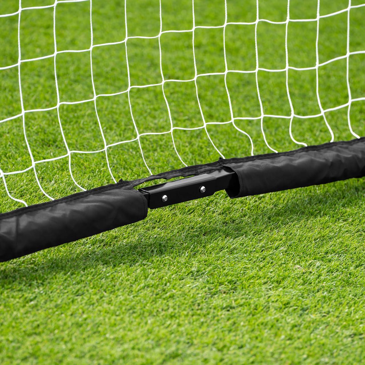 FORZA FORZA Proflex Flat Soccer Goal [4 Size Options] Portable Soccer Goal Net | Pop Up and Play in Minutes! Optional Base Weights Included (Without Weights, 24ft x 8ft)