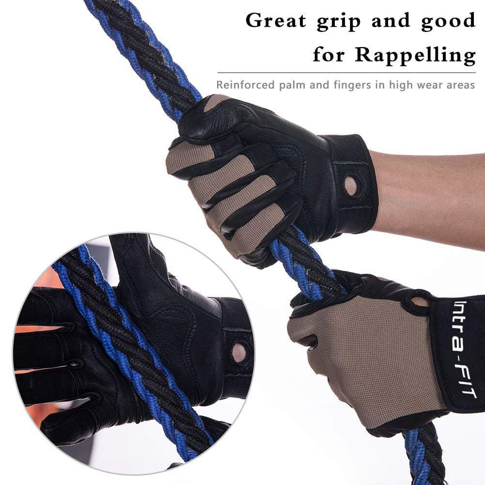Intra-FIT Intra-FIT Climbing Gloves Rope Gloves,Perfect for Rappelling Rescue Rock/Tree/Wall/Mountain Climbing,Adventure,Outdoor Sports