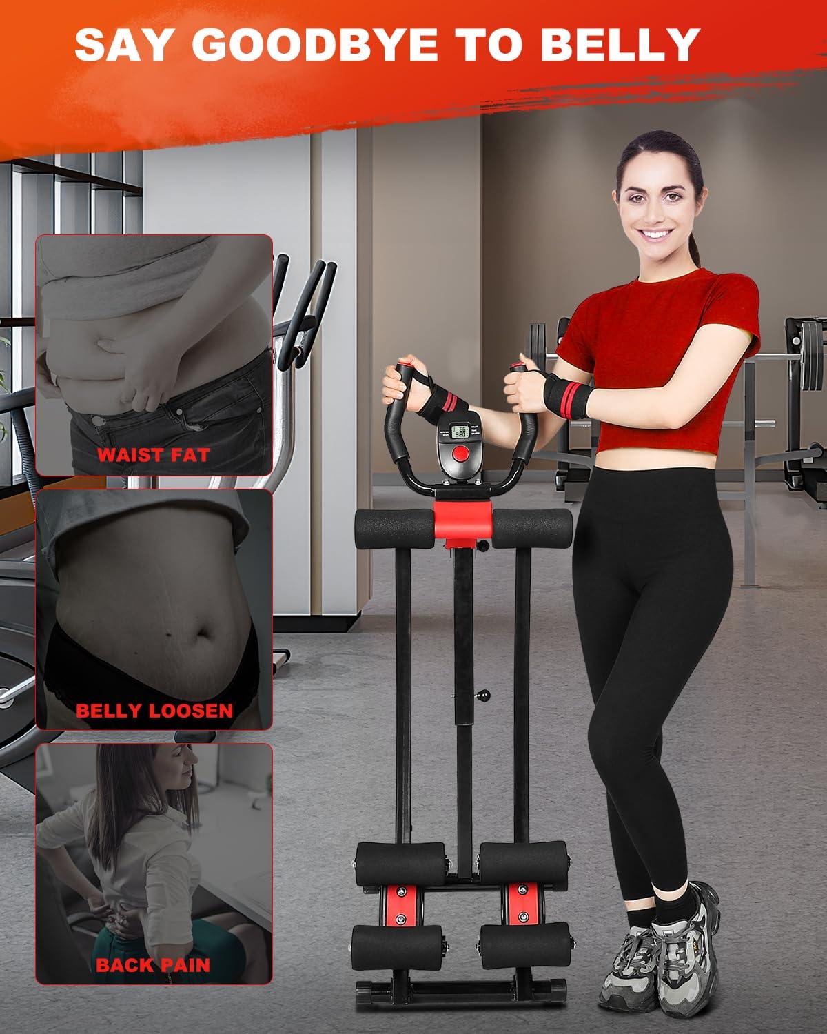 GIKPAL GIKPAL Ab Machine, Ab Workout Equipment for Women, Adjustable Ab Trainer Machine for Stomach Workout at Home Gym, Ab Crunch Exercise Equipment Abdominal Trainer for Beginner