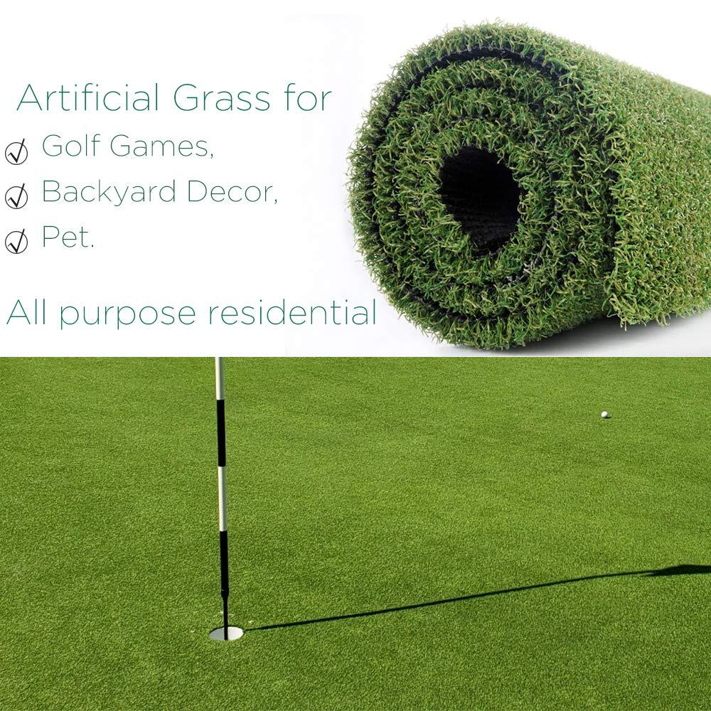 Shuonuo Shuonuo Pro Putting Green Artificial Grass Golf Turf - 7FTX48FT Indoor Outdoor Golf Training Mat, Astroturf Synthetic Fake Grass for Baseball Football Gym Sports