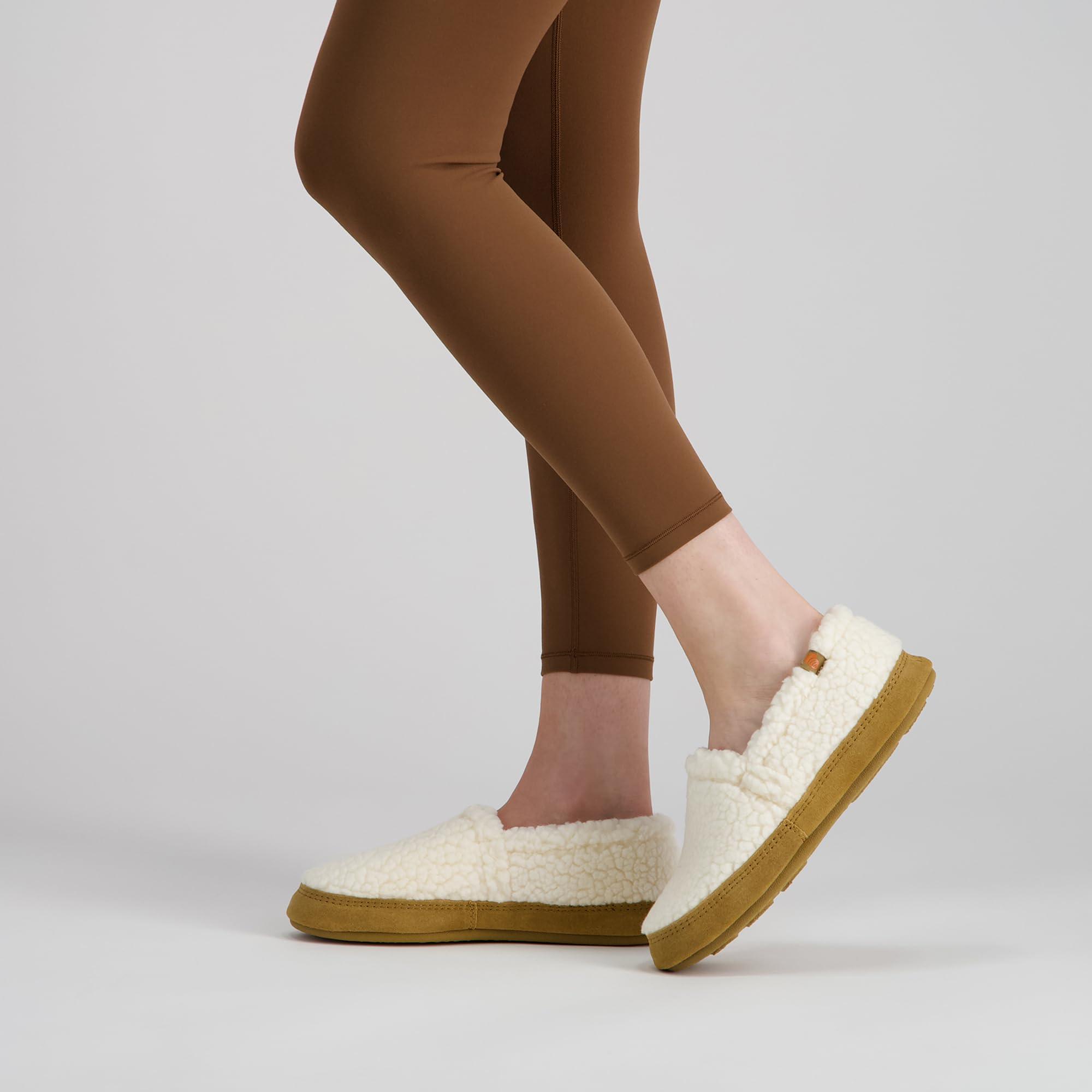 Acorn Acorn Women's House Slippers, Brown Berber, 9.5-10.5