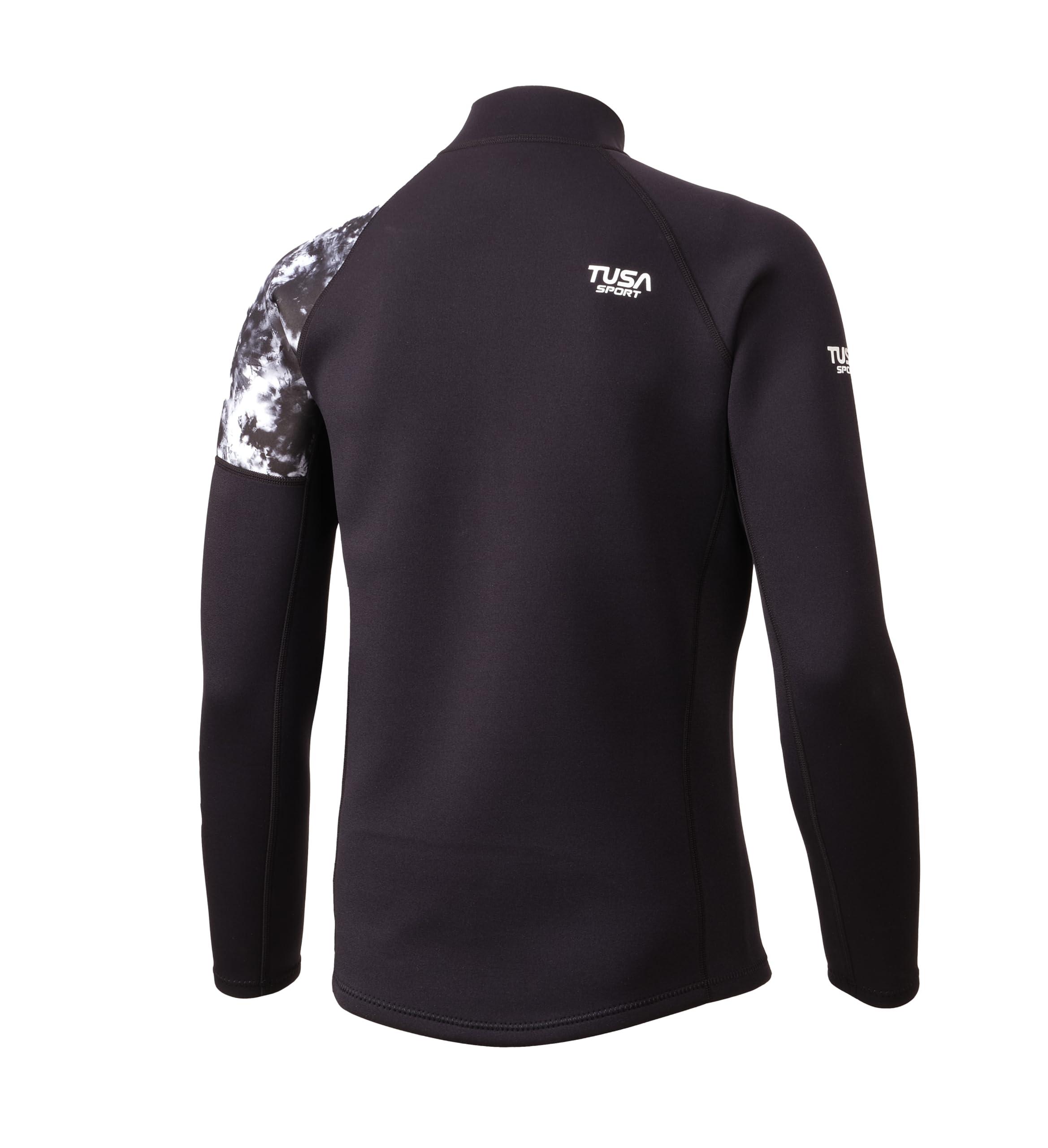 TUSA TUSA Sport Mens 2mm Neoprene Wetsuit Top, Black, Large