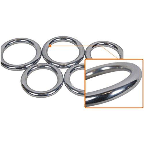 ZooBoo ZooBoo Wing Chun Stainless Ring YeWen Sau Sticky Hand Strength Training Stainless Steel Rattan Ring Wing Tsun Siu Lum Ring Kung Fu (Diameter 9.5CM)