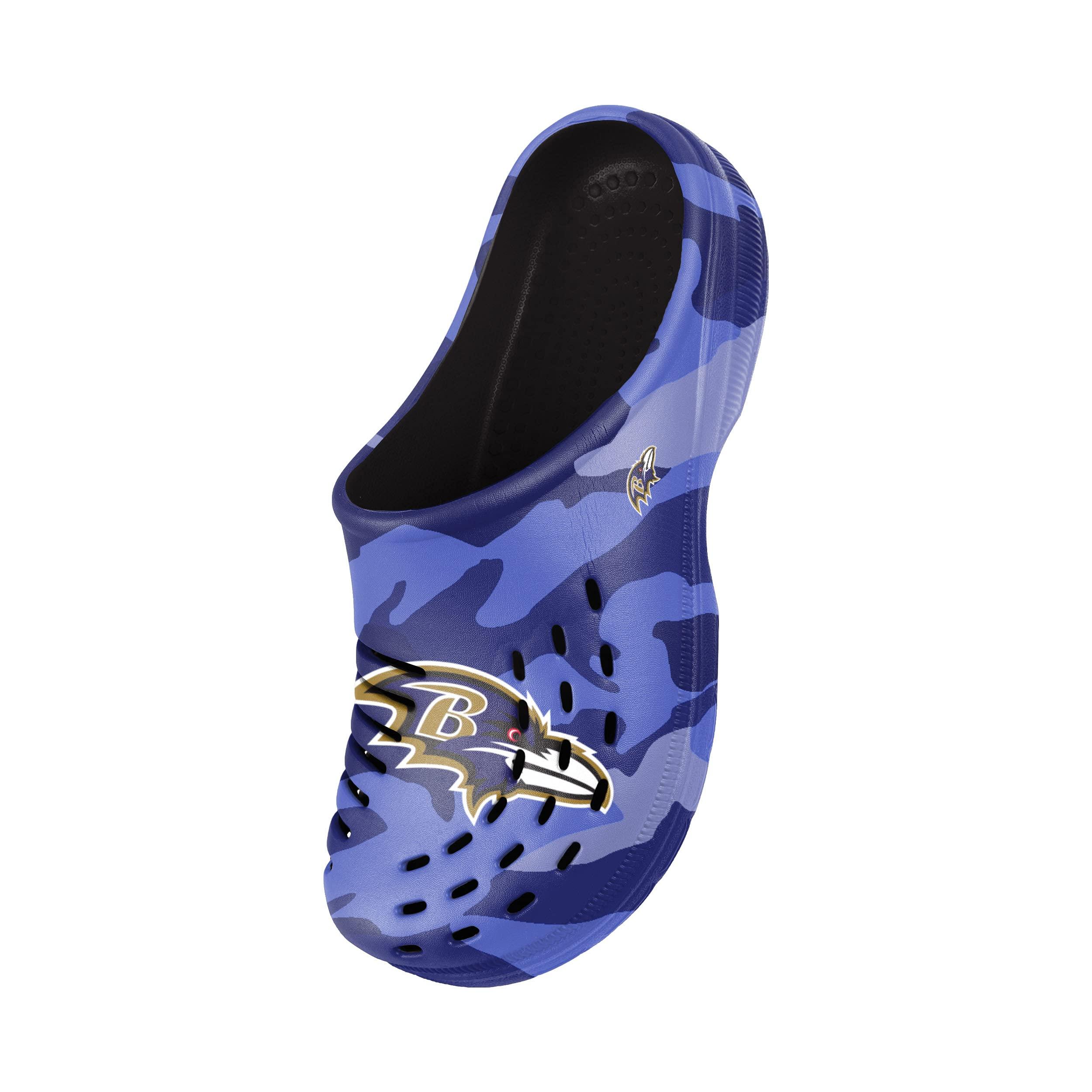 FOCO FOCO mens Nfl Team Logo Garden Water Sandals Shoes Slipper Clogs, Tonal Camo, 13-14 US