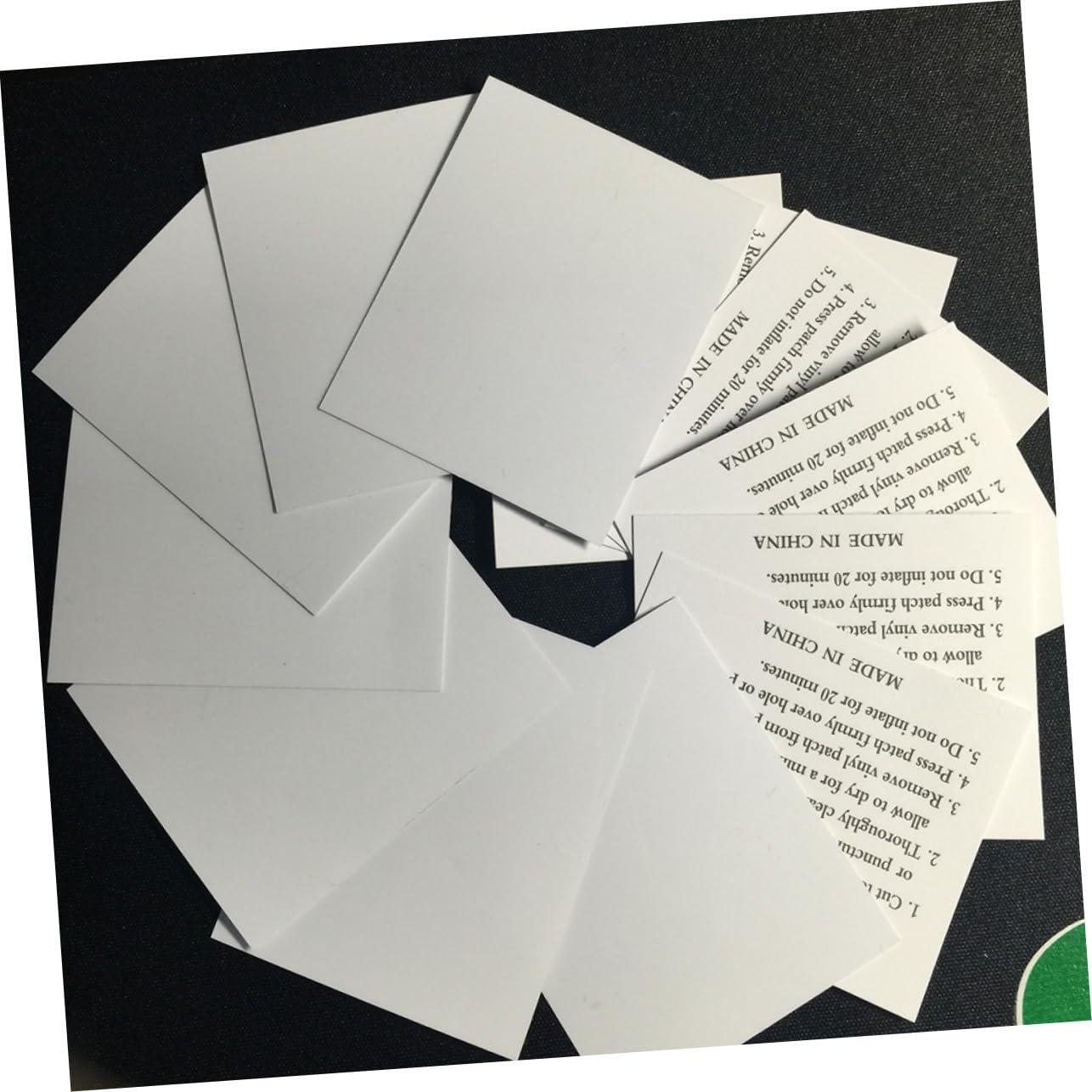 BESPORTBLE BESPORTBLE 20pcs Inflatable Boat Repair Kit Square PVC Patch Kit Light Grey Patch Glue Tool for Kayak Canoe