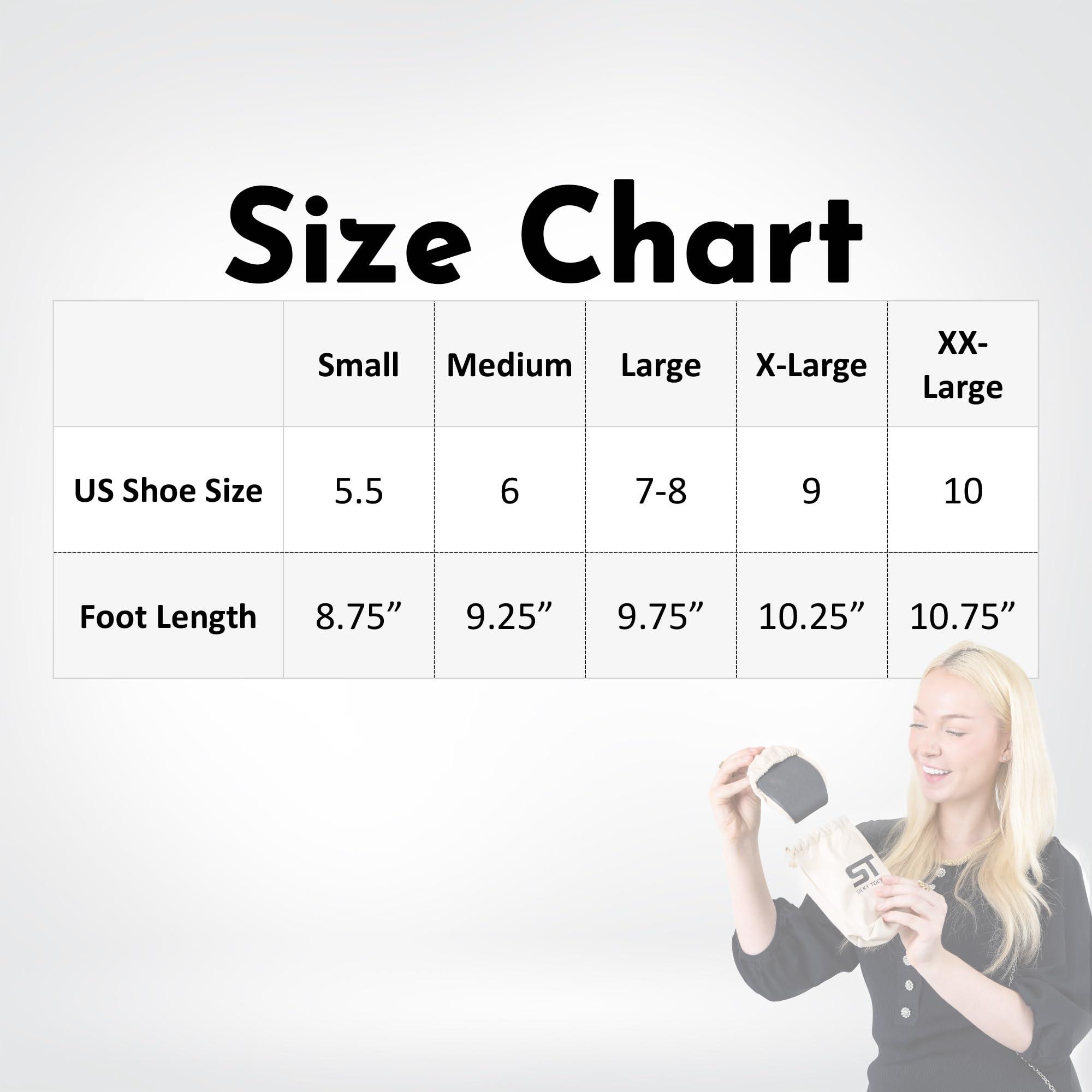 Silky Toes Silky Toes Foldable Travel Portable Flat Comfort Shoes with Pouch (Small 5/6, Silver)