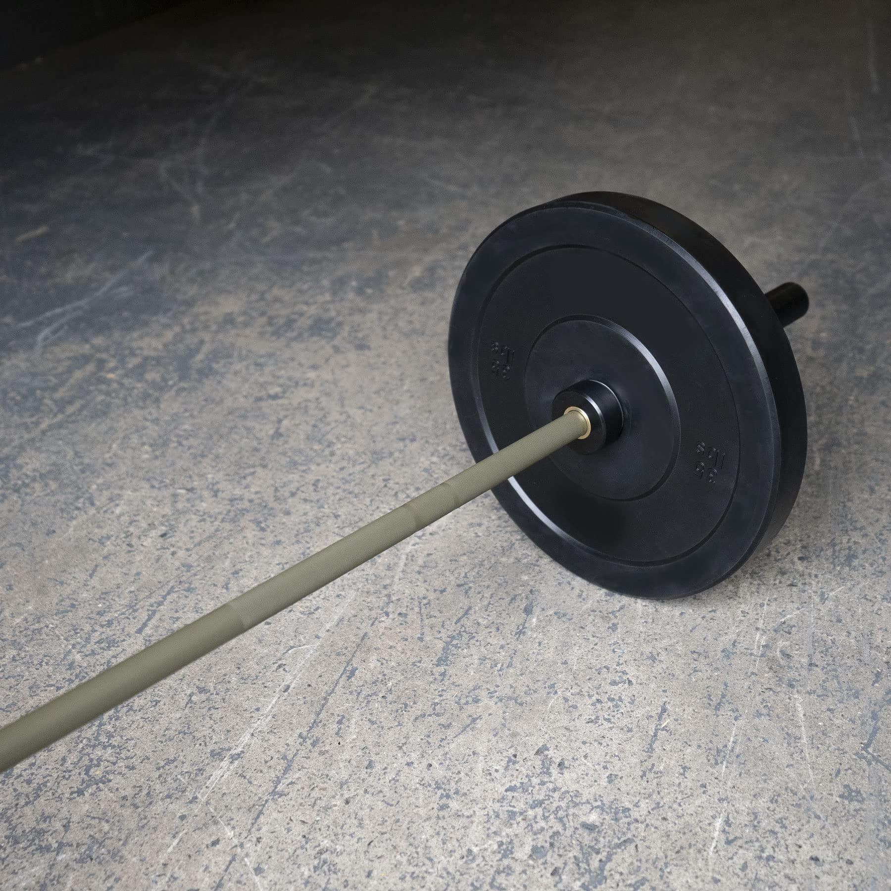 TRIBE WOD Tribe WOD Olympus Barbell Bar & Weight Bar - Bend-proof for Men and Women, Multipurpose Cerakote Weightlifting Barbell, barbell and weight set