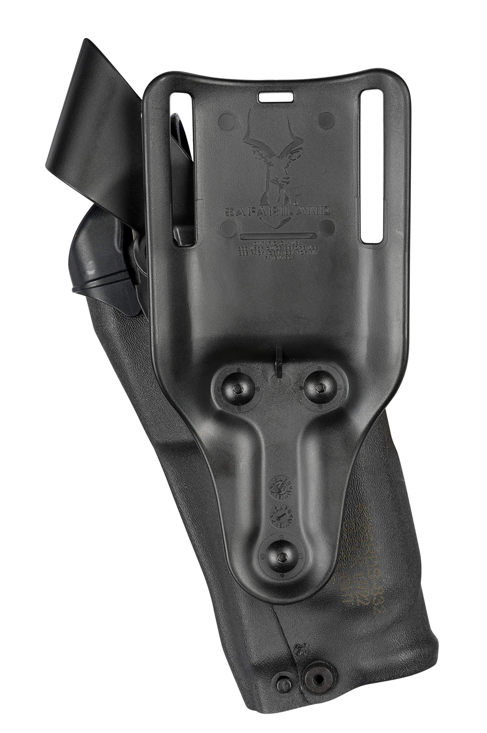 Safariland Safariland 6365RDS Level Three Retention Duty Holster, Red Dot Sight Compatible, STX Plain Black, Left Hand, Fits: Glock 34/35 Surefire X300U