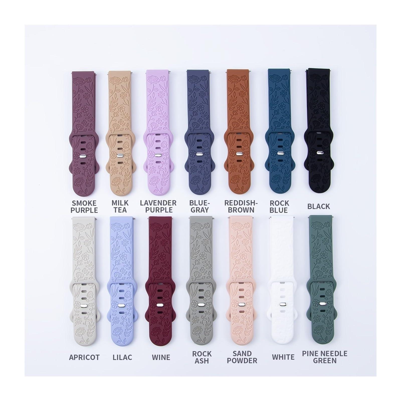 WUURAA WUURAA Engraved Watch Band Suitable for Fitbit Versa 2/Versa/Versa Lite/Versa SE Women Silicone Fancy Cute Sport Strap (Color : Brown, Size : For Fitbit Versa)