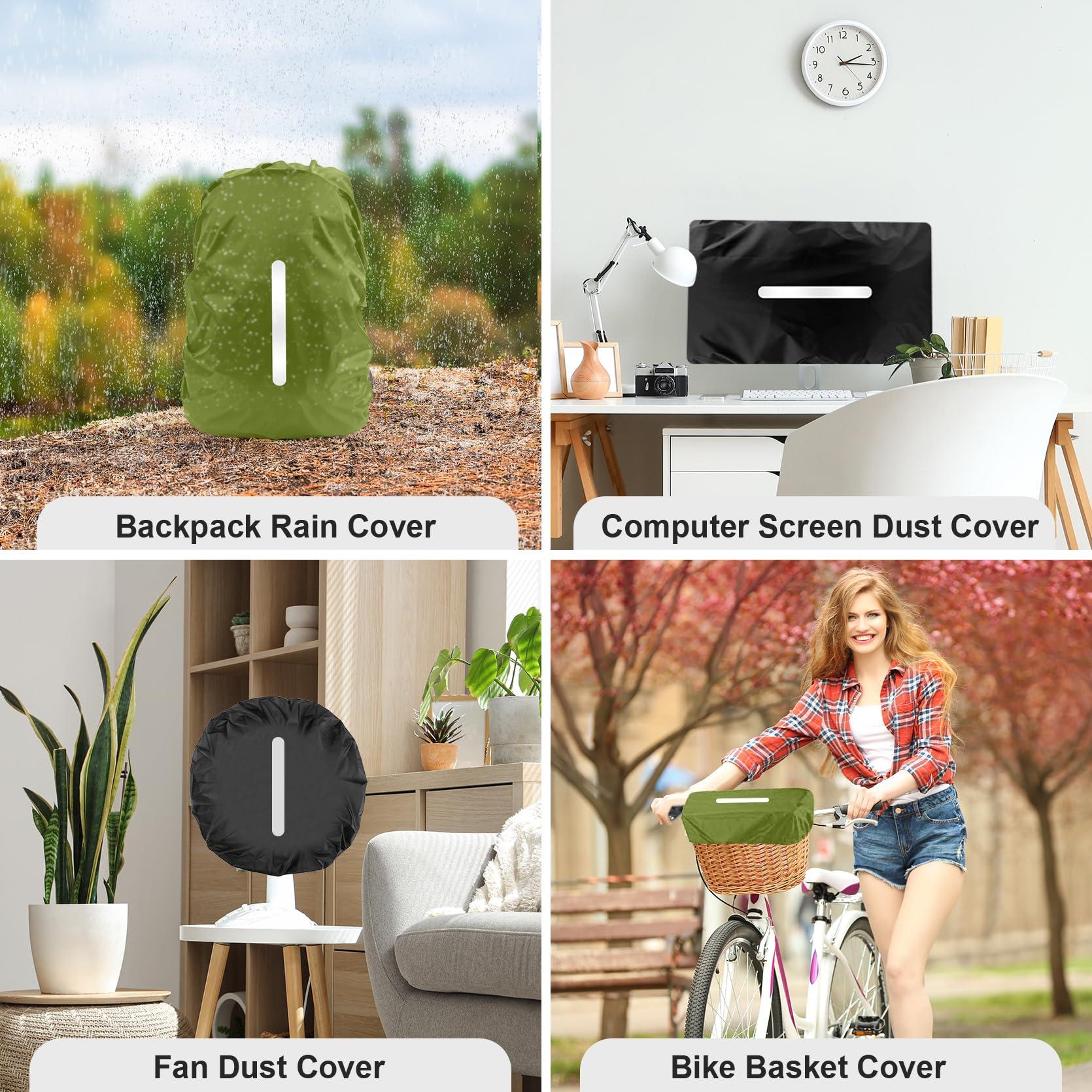 LAMA LAMA 2 Pack Waterproof Rain Cover for Backpack, Reflective Rucksack Rain Cover for Anti-dust/Anti-Theft/Bicycling/Hiking/Camping/Traveling/Outdoor Activities