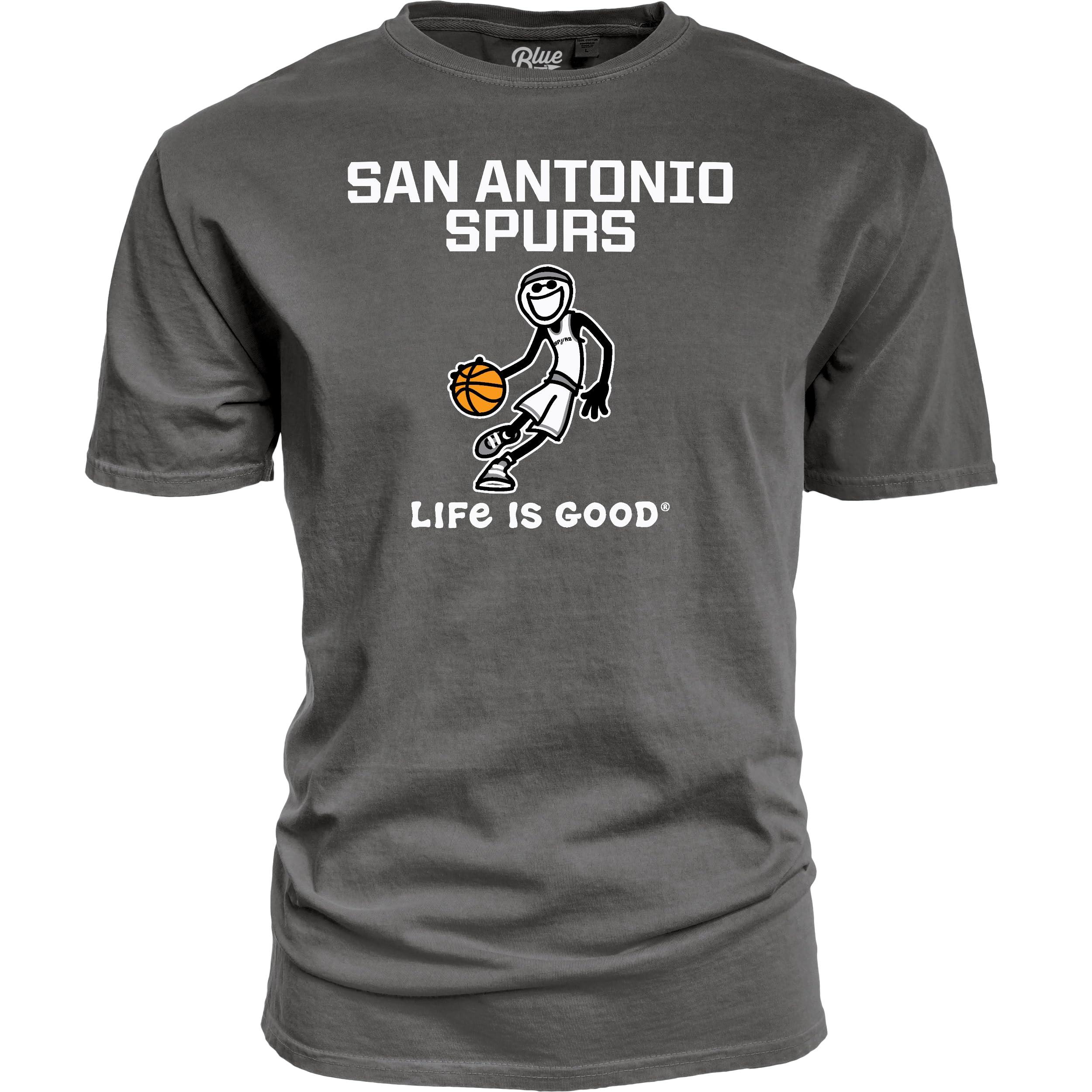 Blue 84 Blue 84 Standard NBA Officially Licensed Life is Good T-Shirt Ringspun Basketball Jake Team Color