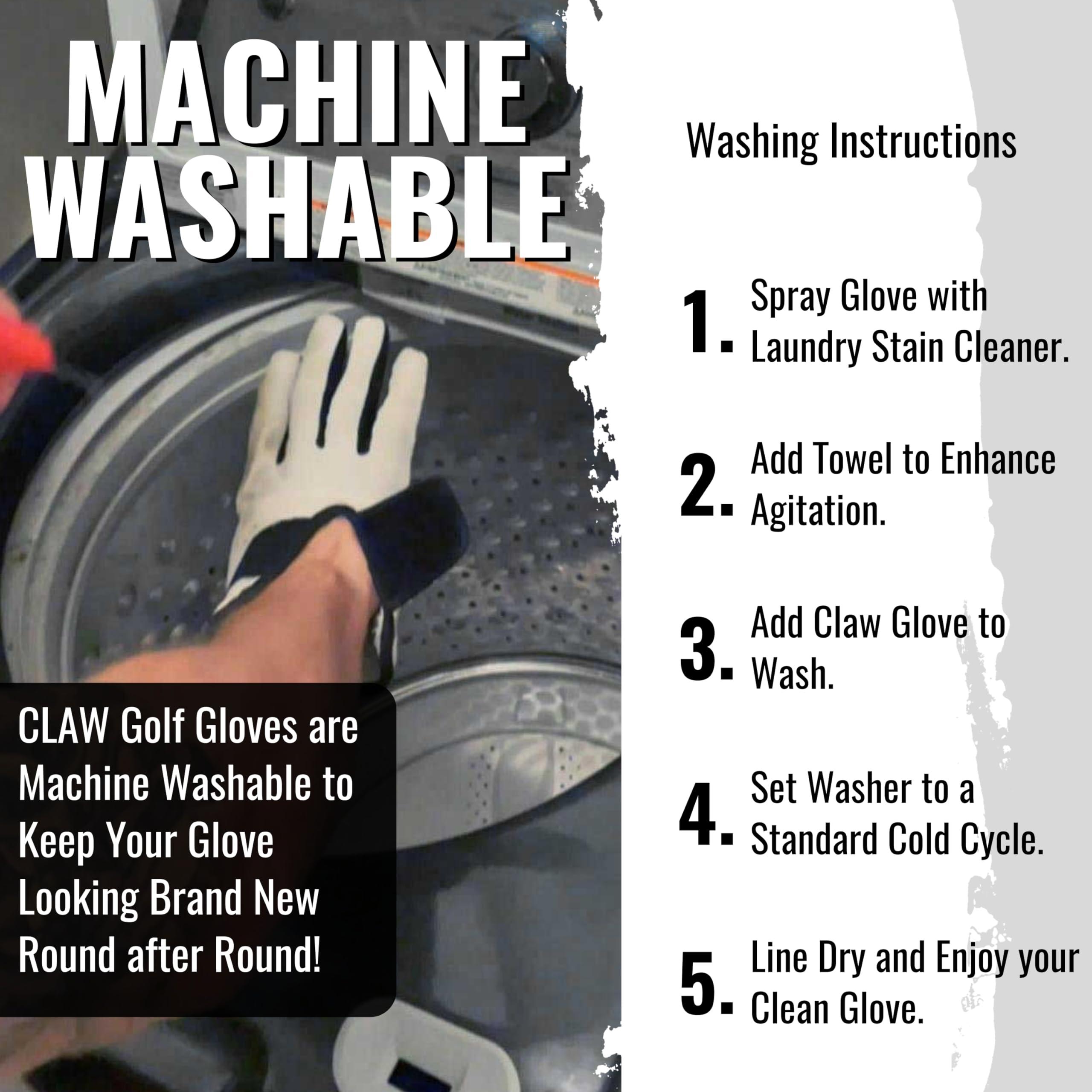 CaddyDaddy CADDYDADDY Claw Golf Gloves for Men | Flex-Mesh Design for Cool Ventilation | Lasts 3-5 Times Longer than Leather | Silicone-Web Coating for Maximum Grip | 100% Machine-Washable | WHITE | LH-CADET MED