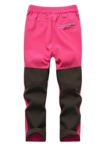 HNVAVQ Boys Girls Hiking Trousers Outdoor Quick Dry Lightweight Children Walking Trekking Climbing Pants Breathable